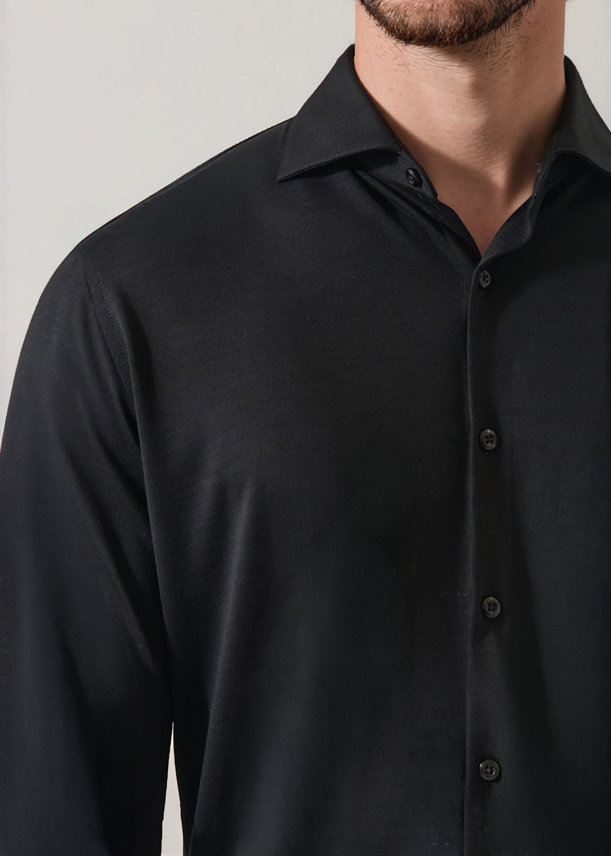 Superfine Wool Knit Shirt - PATRICK ASSARAF