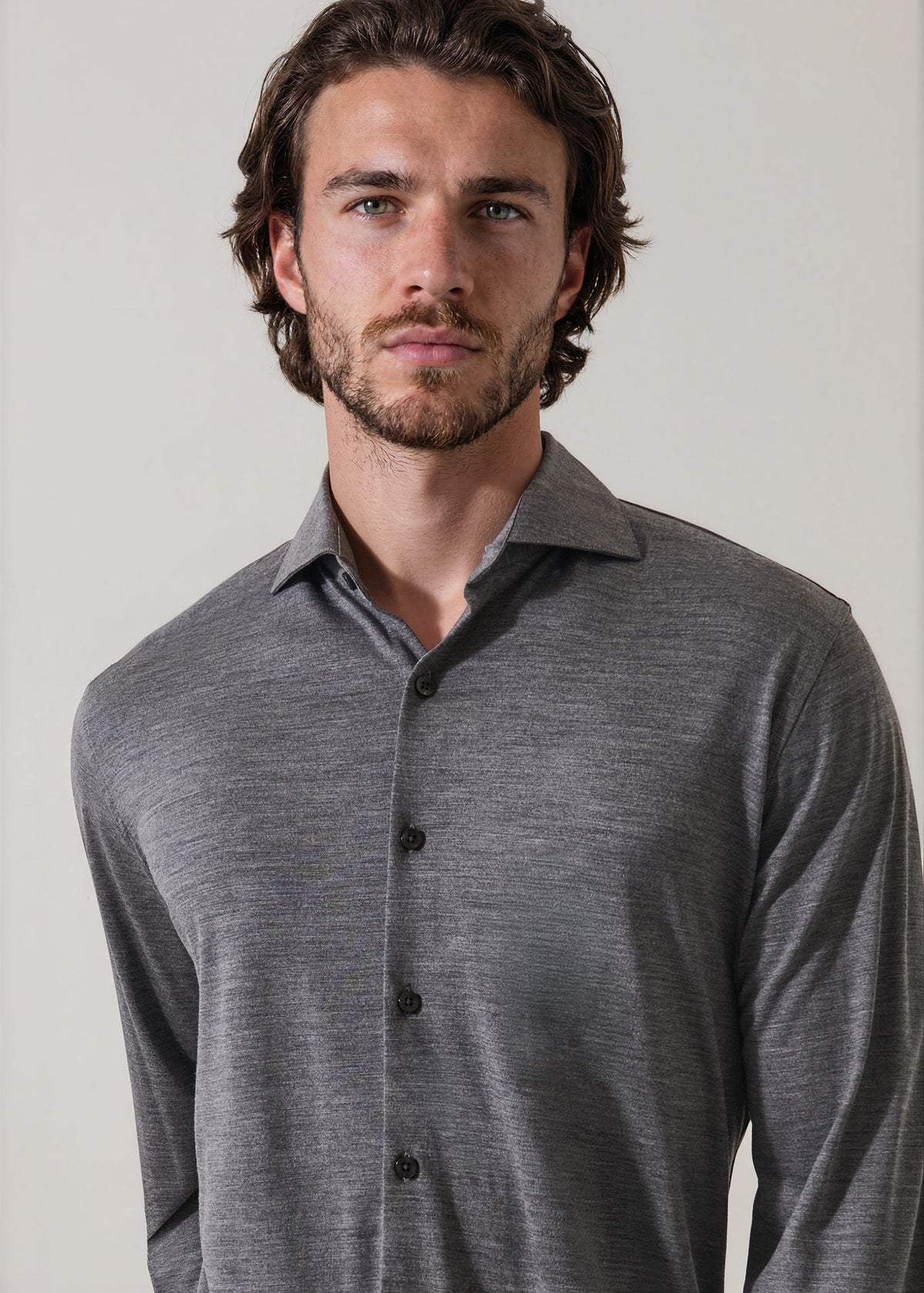 Superfine Wool Knit Shirt - PATRICK ASSARAF