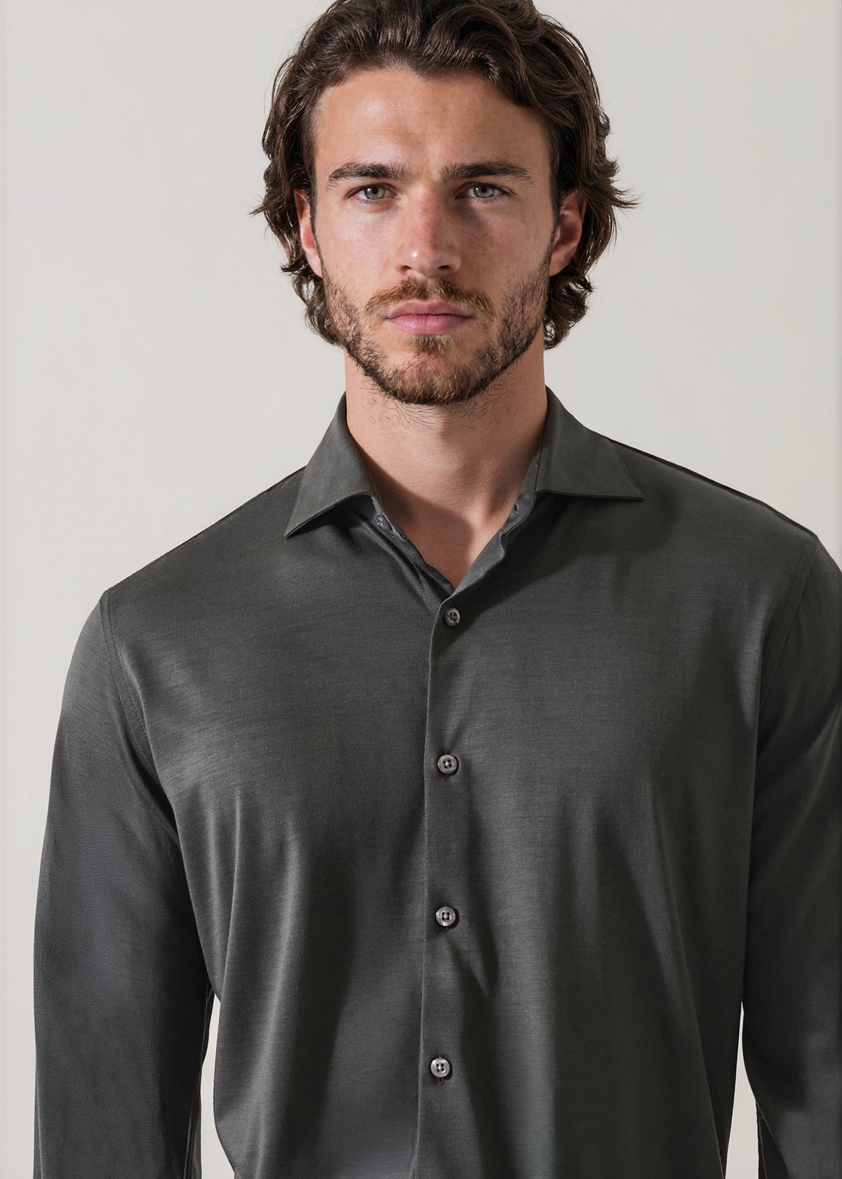 Superfine Wool Knit Shirt - PATRICK ASSARAF