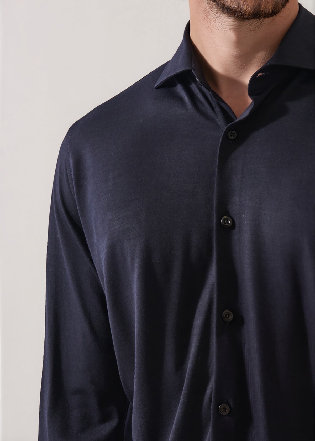 Superfine Wool Knit Shirt - PATRICK ASSARAF