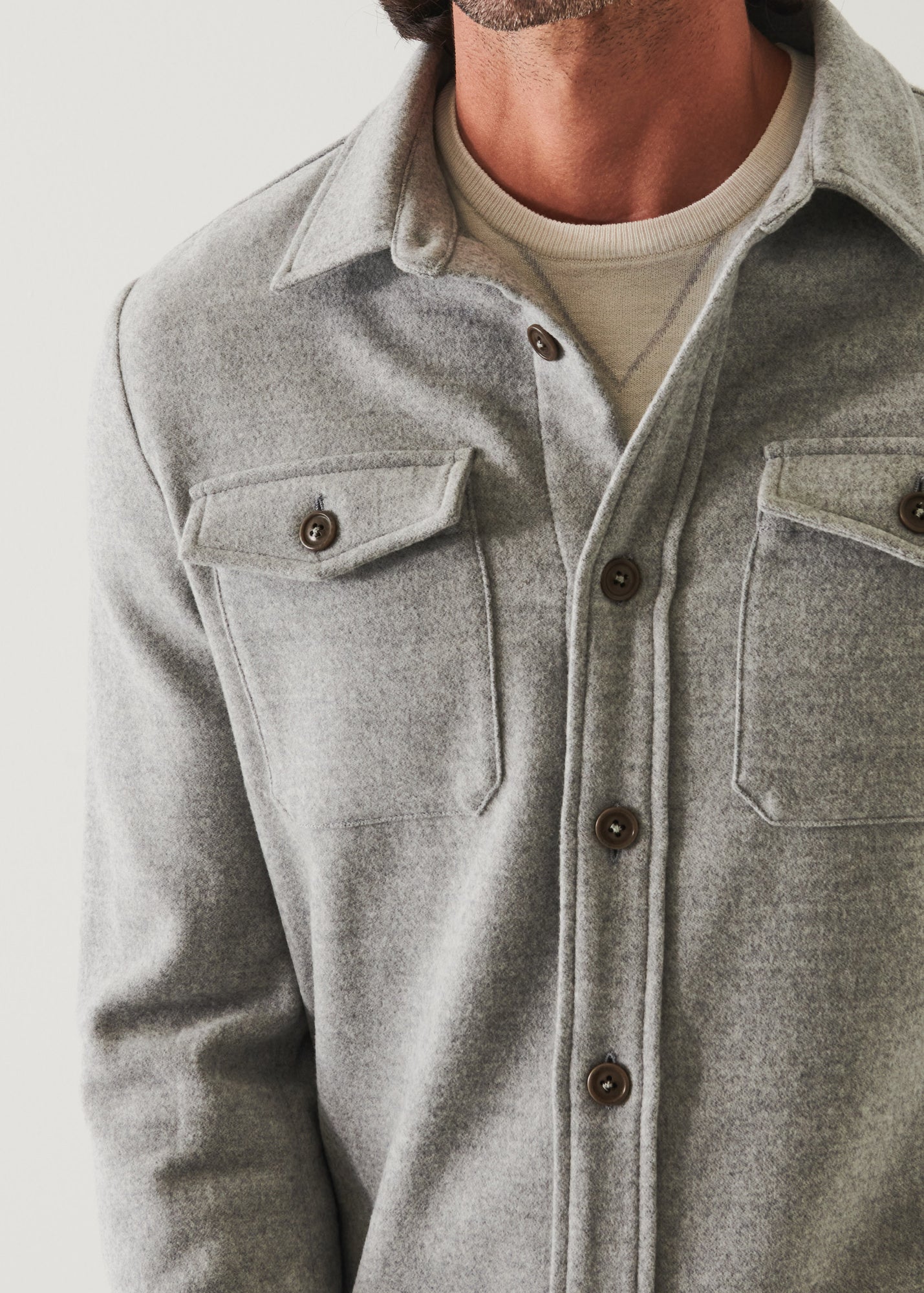 Italian Two-Pocket Shirt Jacket