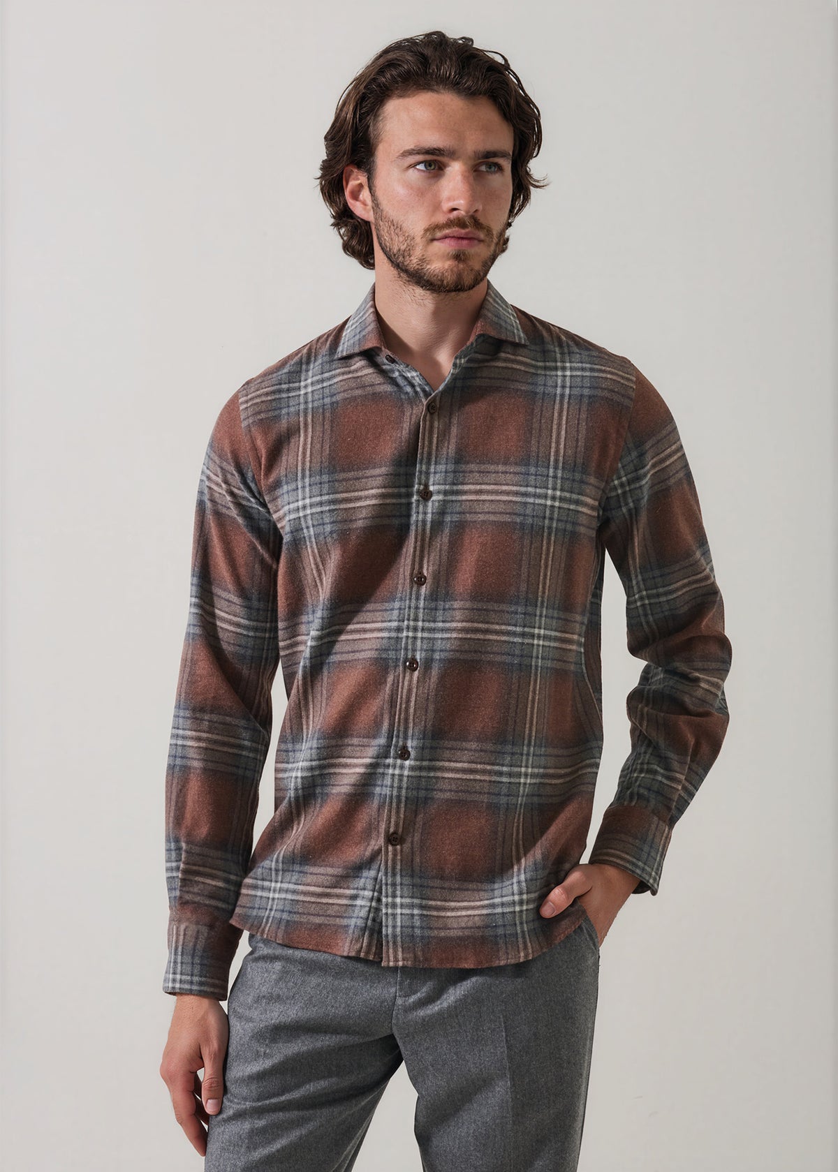 Plaid Flannel Shirt - PATRICK ASSARAF