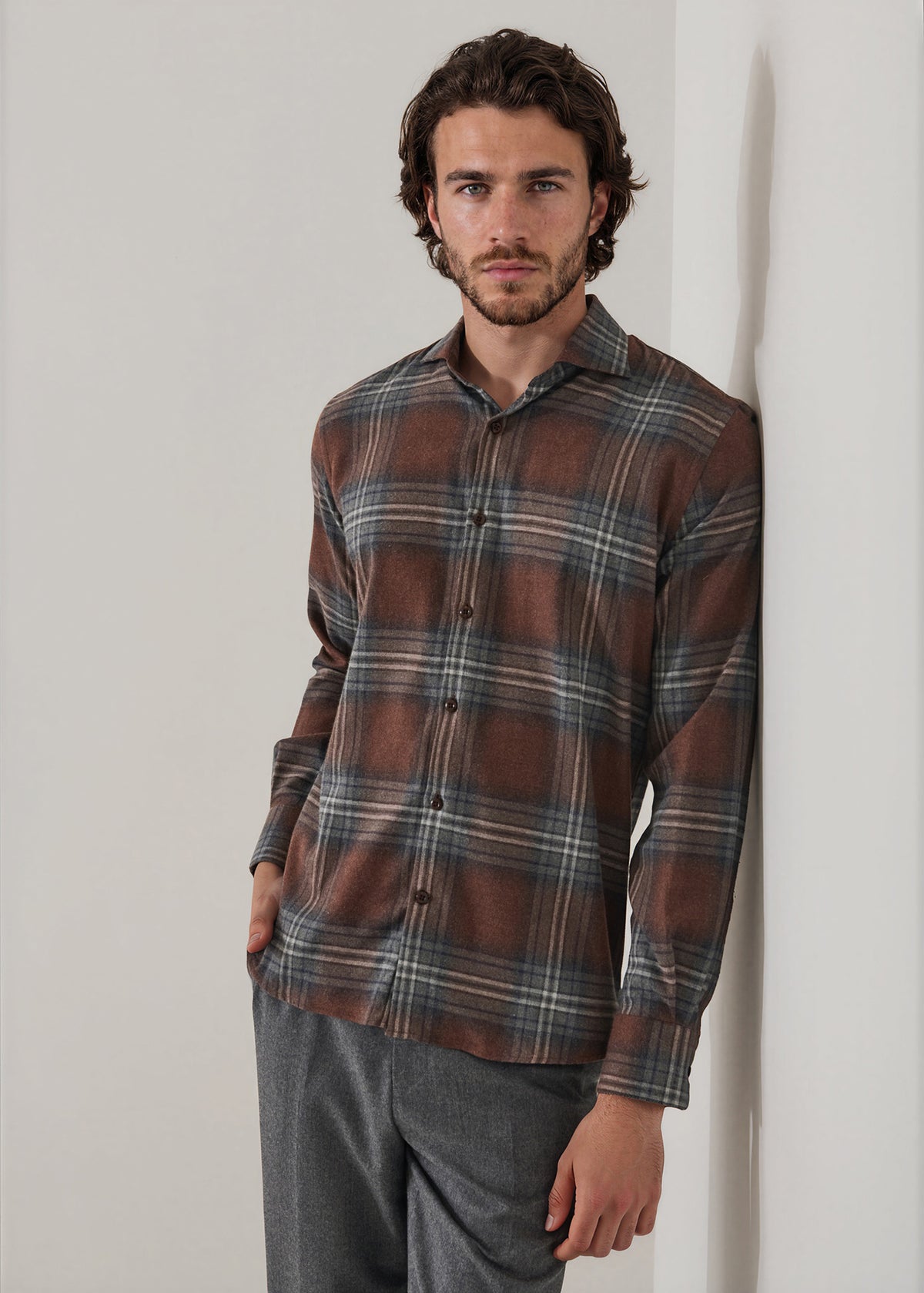 Plaid Flannel Shirt - PATRICK ASSARAF