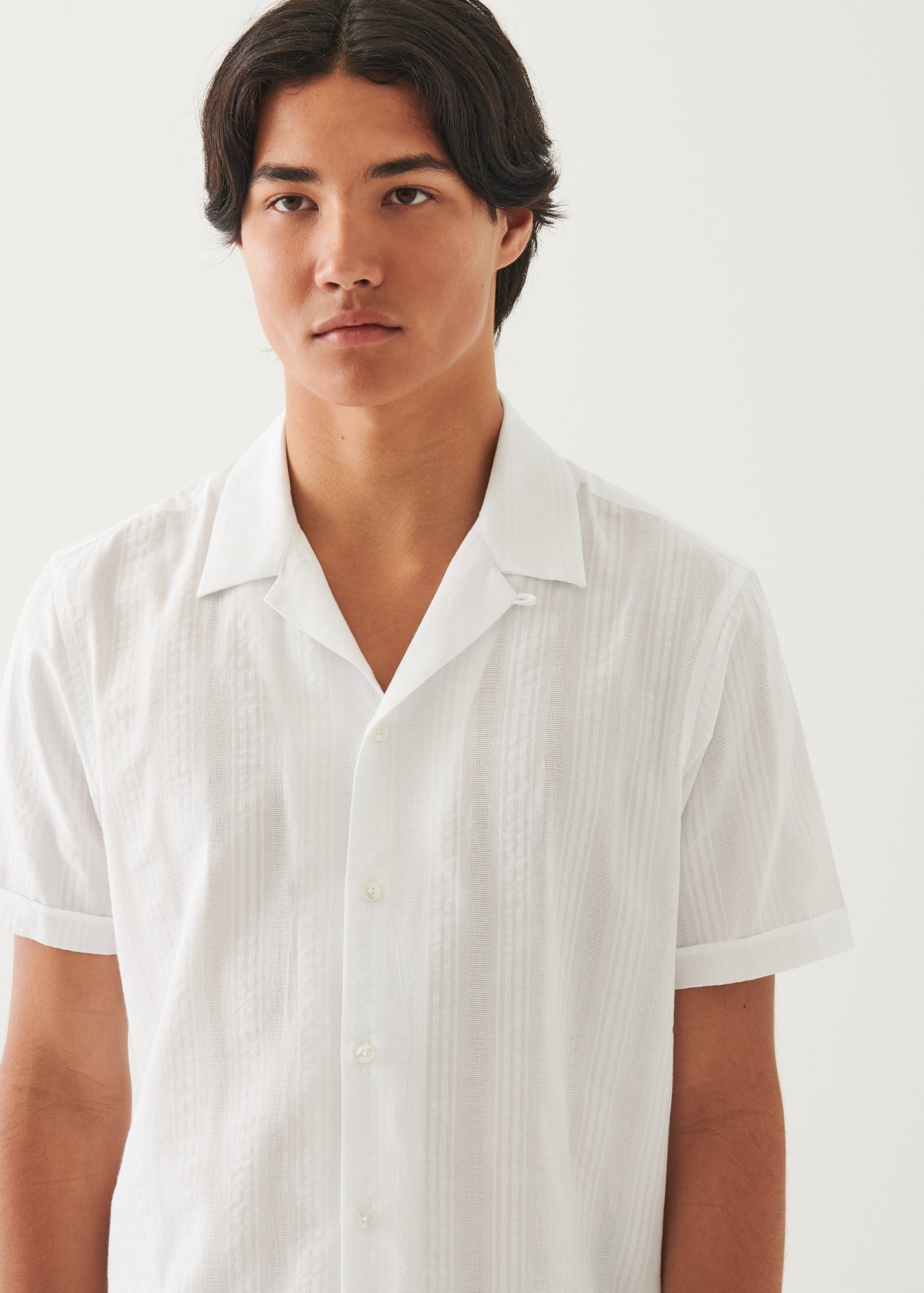 Cotton Camp Collar Shirt