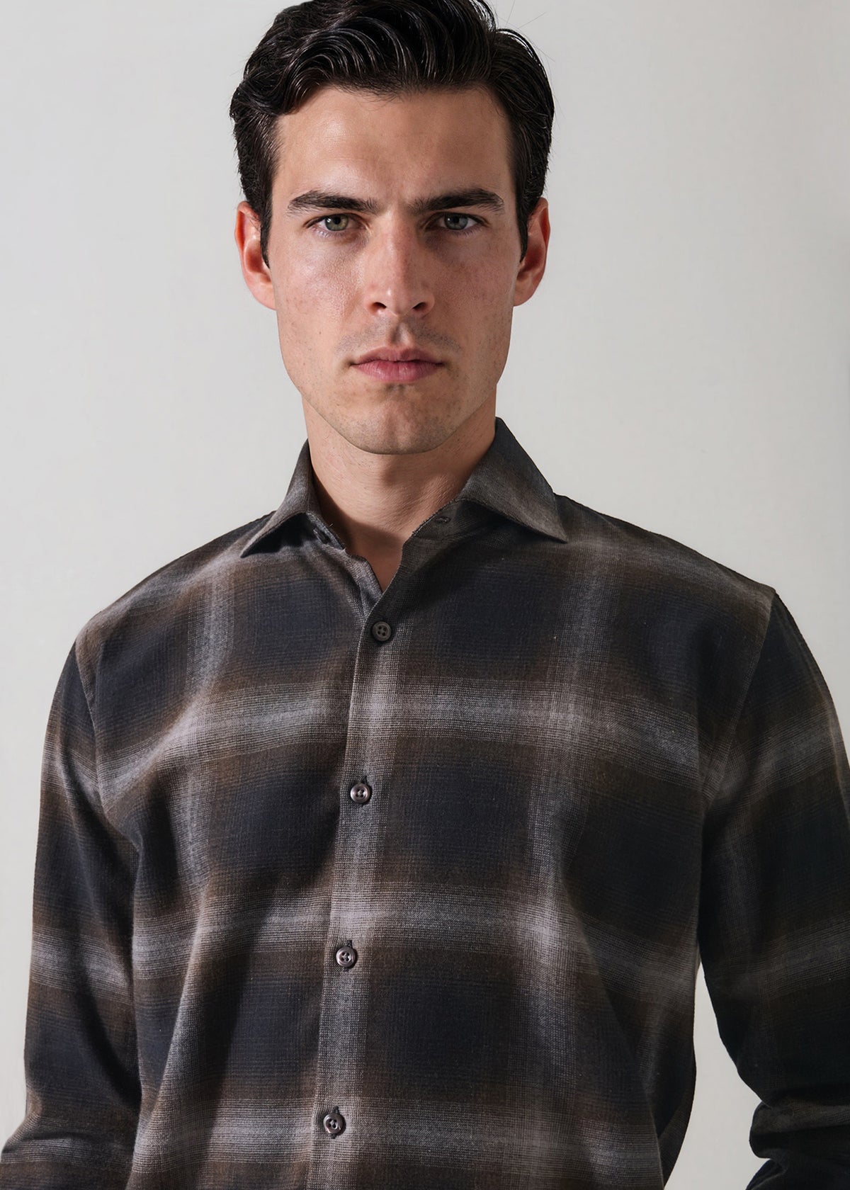 Ombre Check Shirt - PATRICK ASSARAF