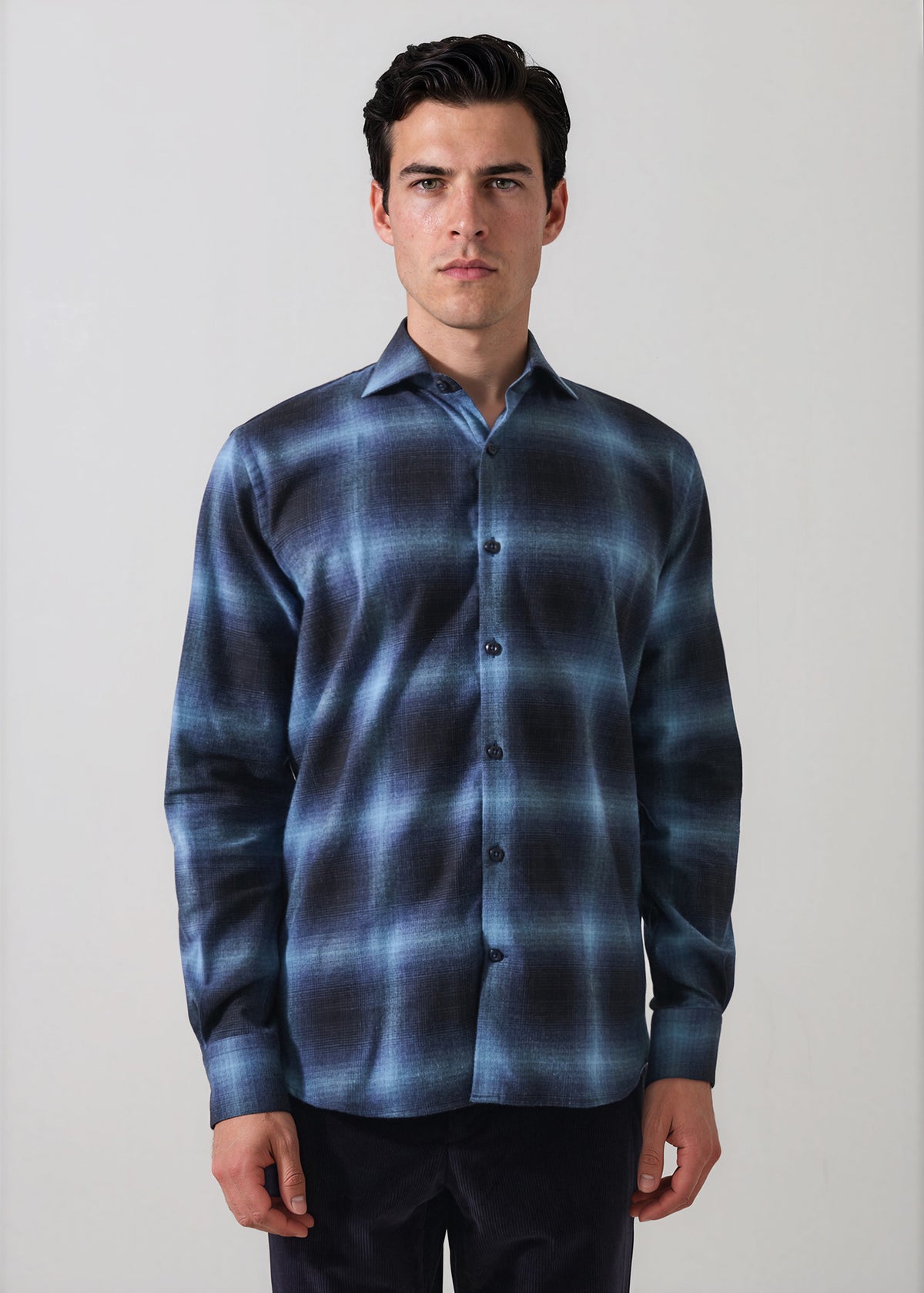 Ombre Check Shirt - PATRICK ASSARAF