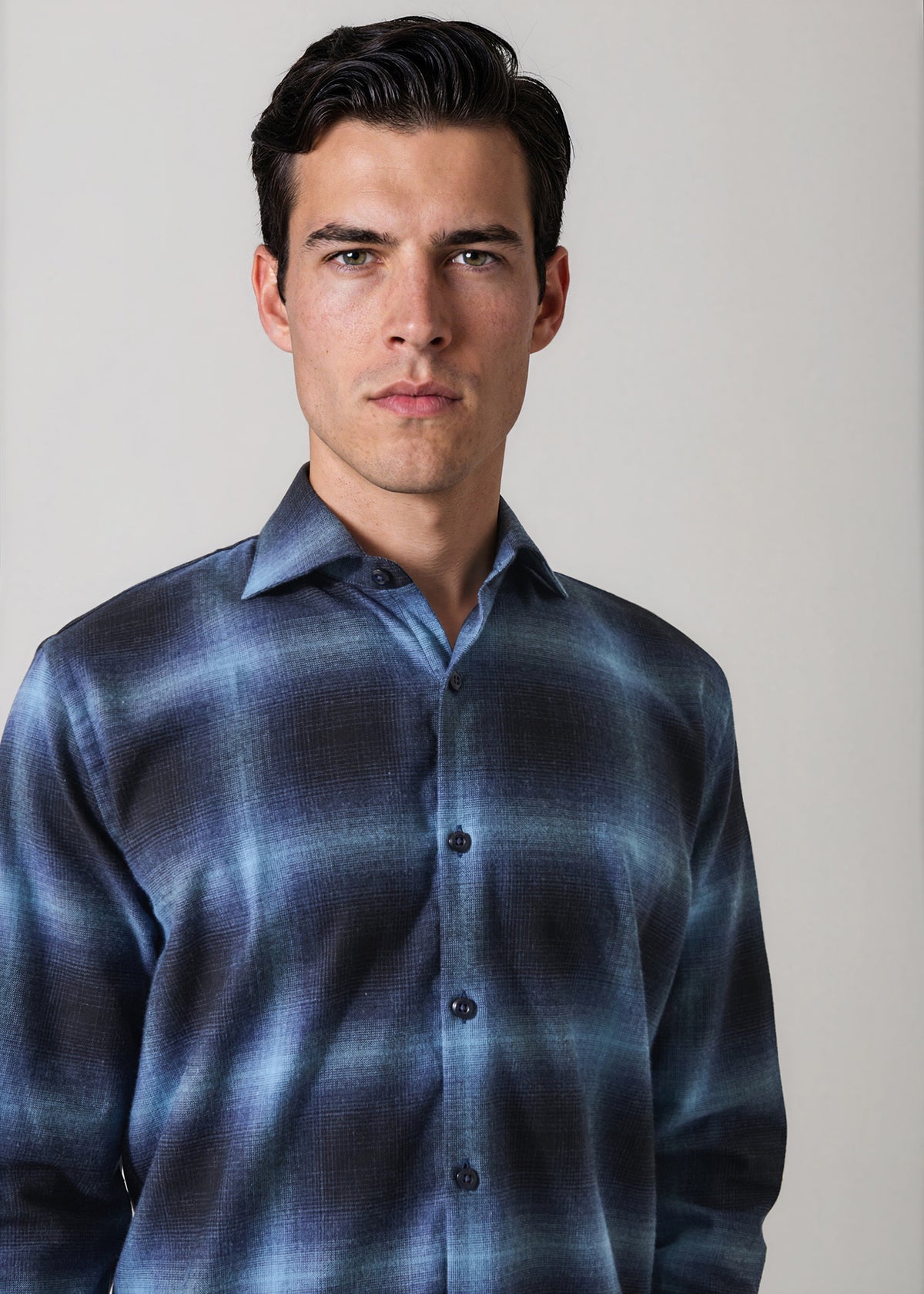 Ombre Check Shirt - PATRICK ASSARAF