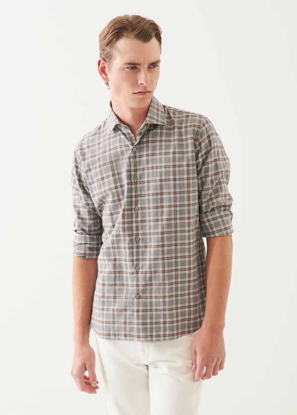 Flannel Check Button Up Shirt