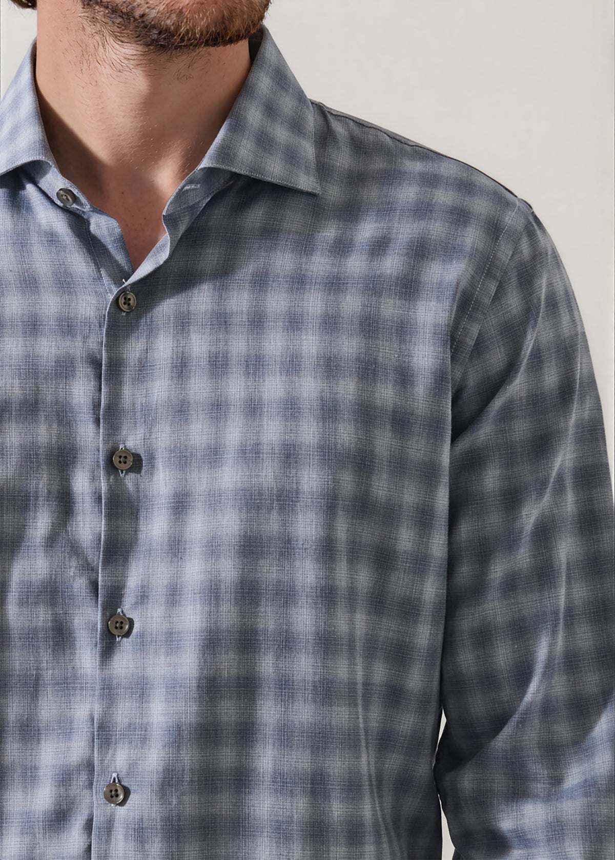 Ombre Check Shirt - PATRICK ASSARAF