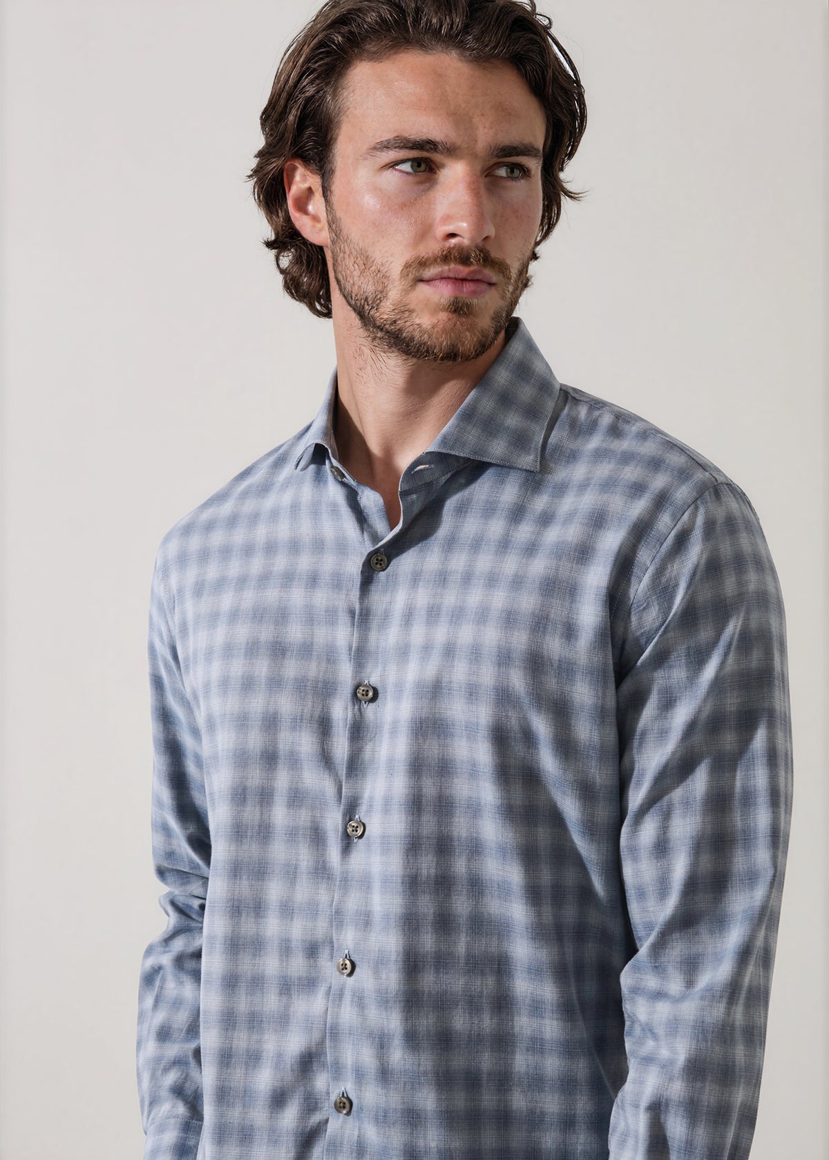Ombre Check Shirt - PATRICK ASSARAF