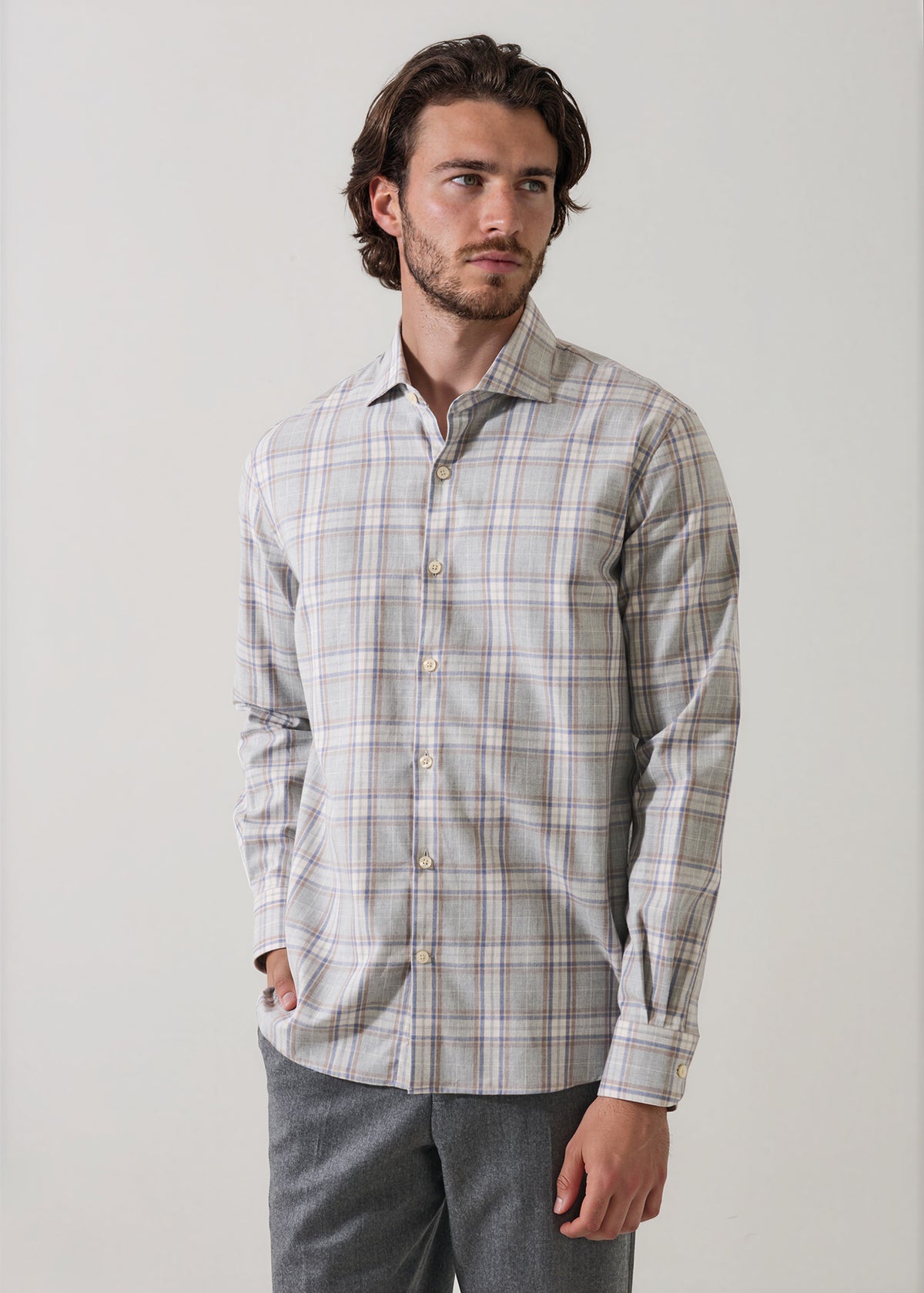 Plaid Flannel Shirt - PATRICK ASSARAF
