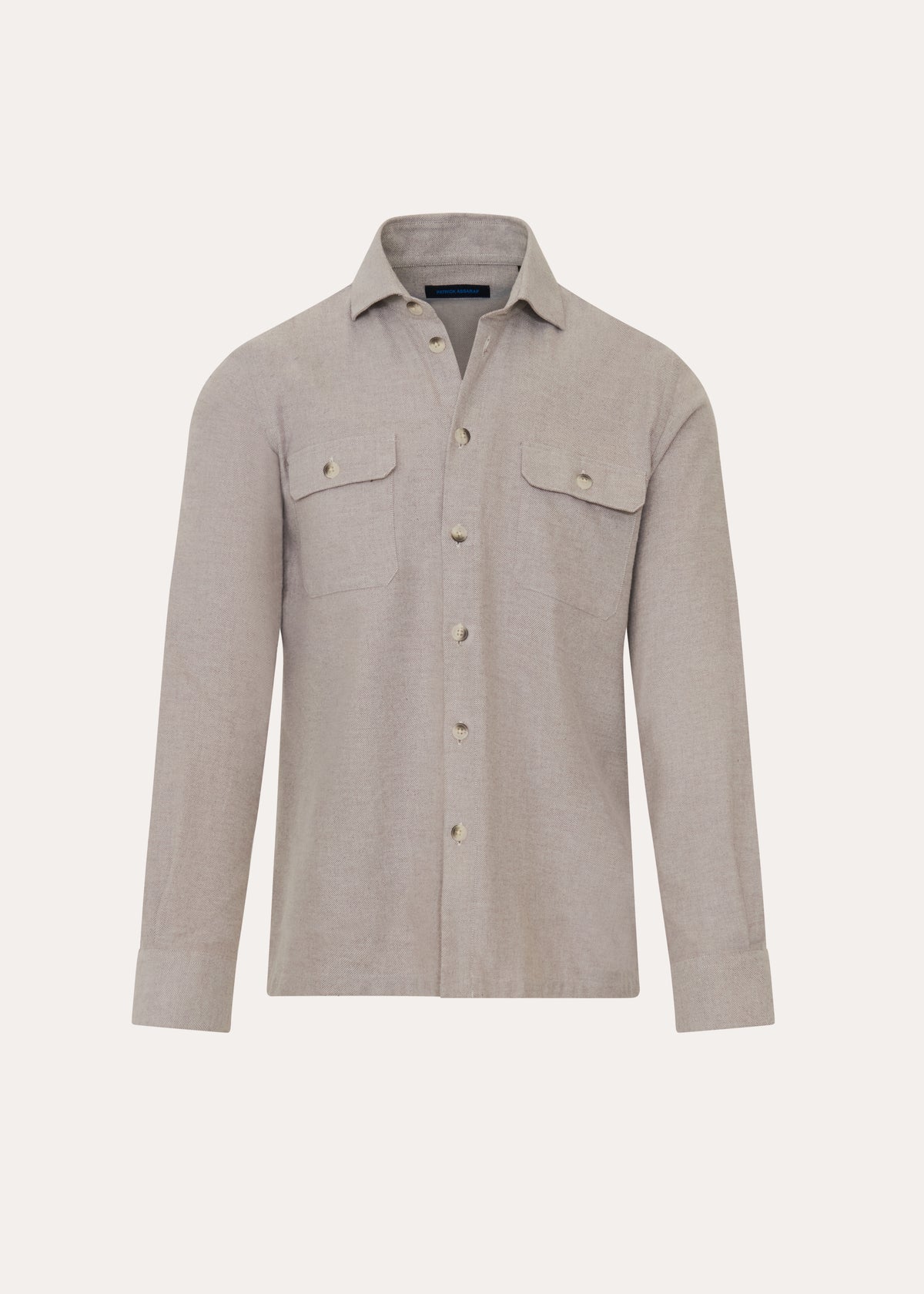 Flannel Twill Overshirt - PATRICK ASSARAF