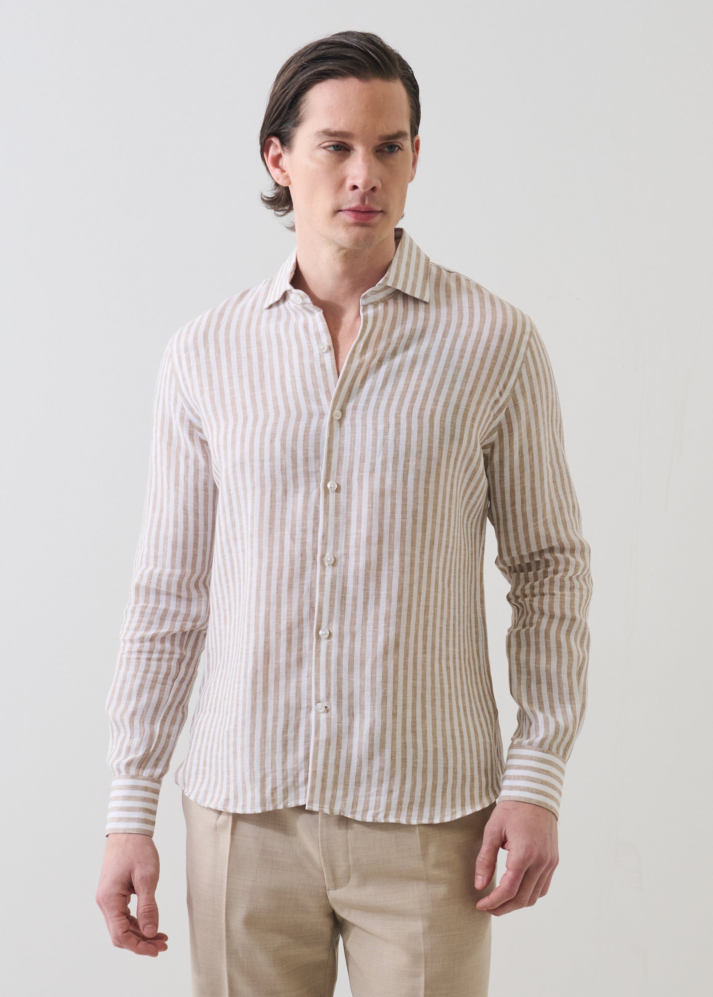 Bengal Stripe Linen Shirt - PATRICK ASSARAF