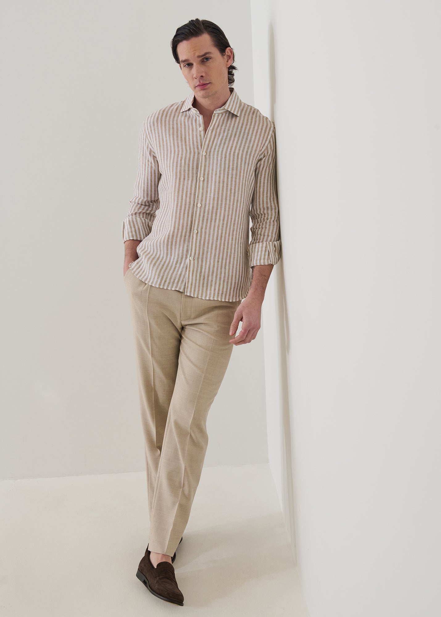 Bengal Stripe Linen Shirt - PATRICK ASSARAF
