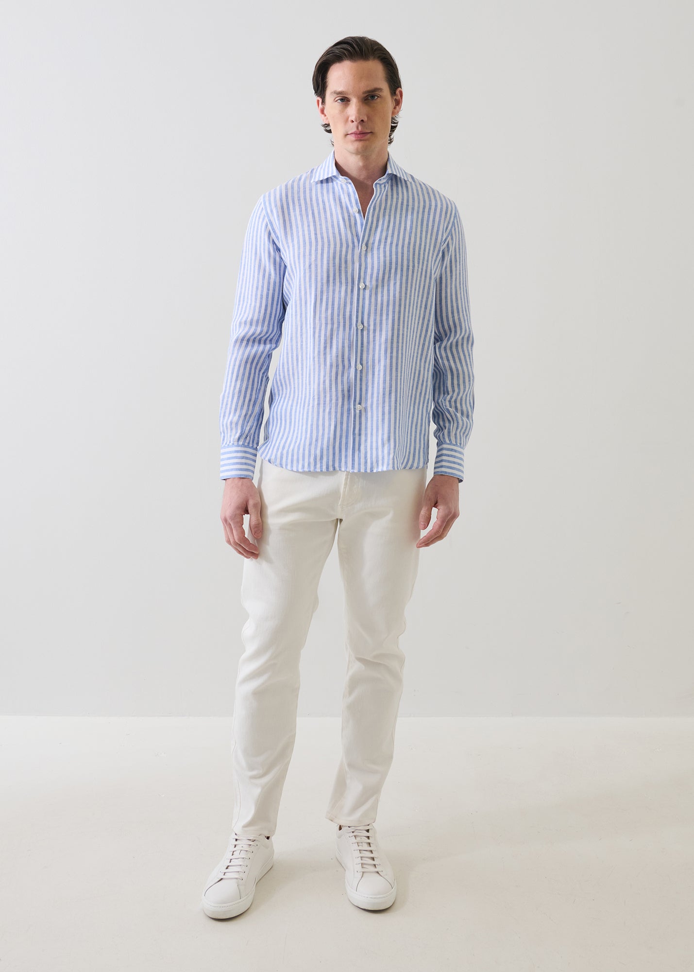 Bengal Stripe Linen Shirt - PATRICK ASSARAF