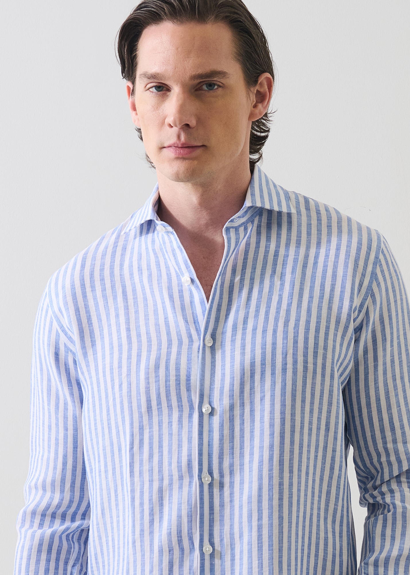 Bengal Stripe Linen Shirt - PATRICK ASSARAF