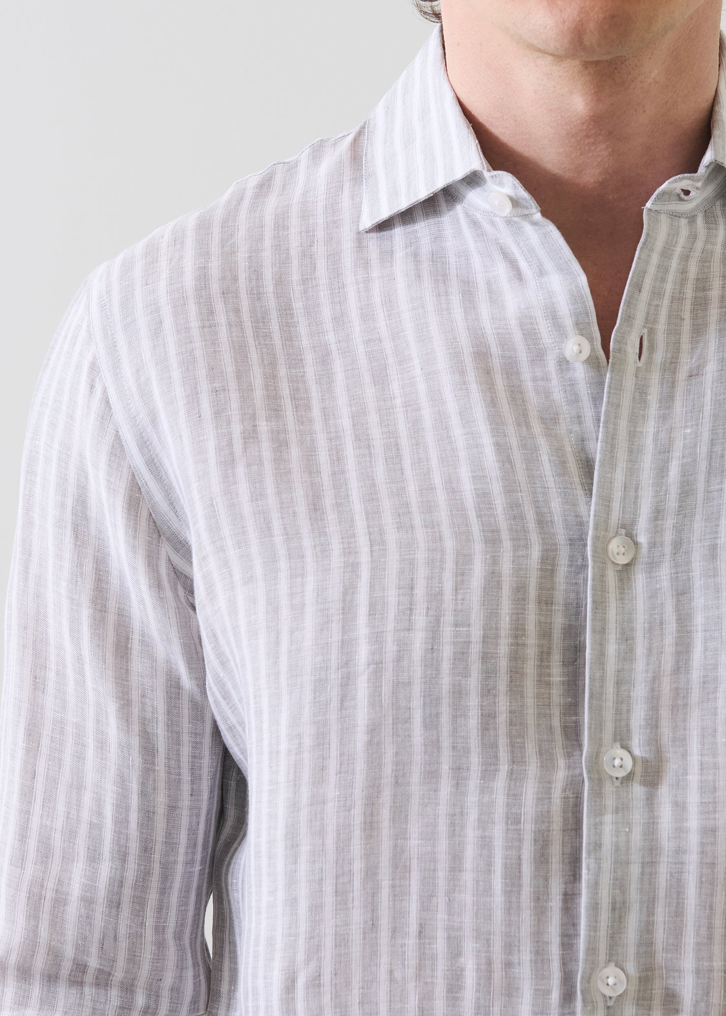 Striped Linen Shirt - PATRICK ASSARAF