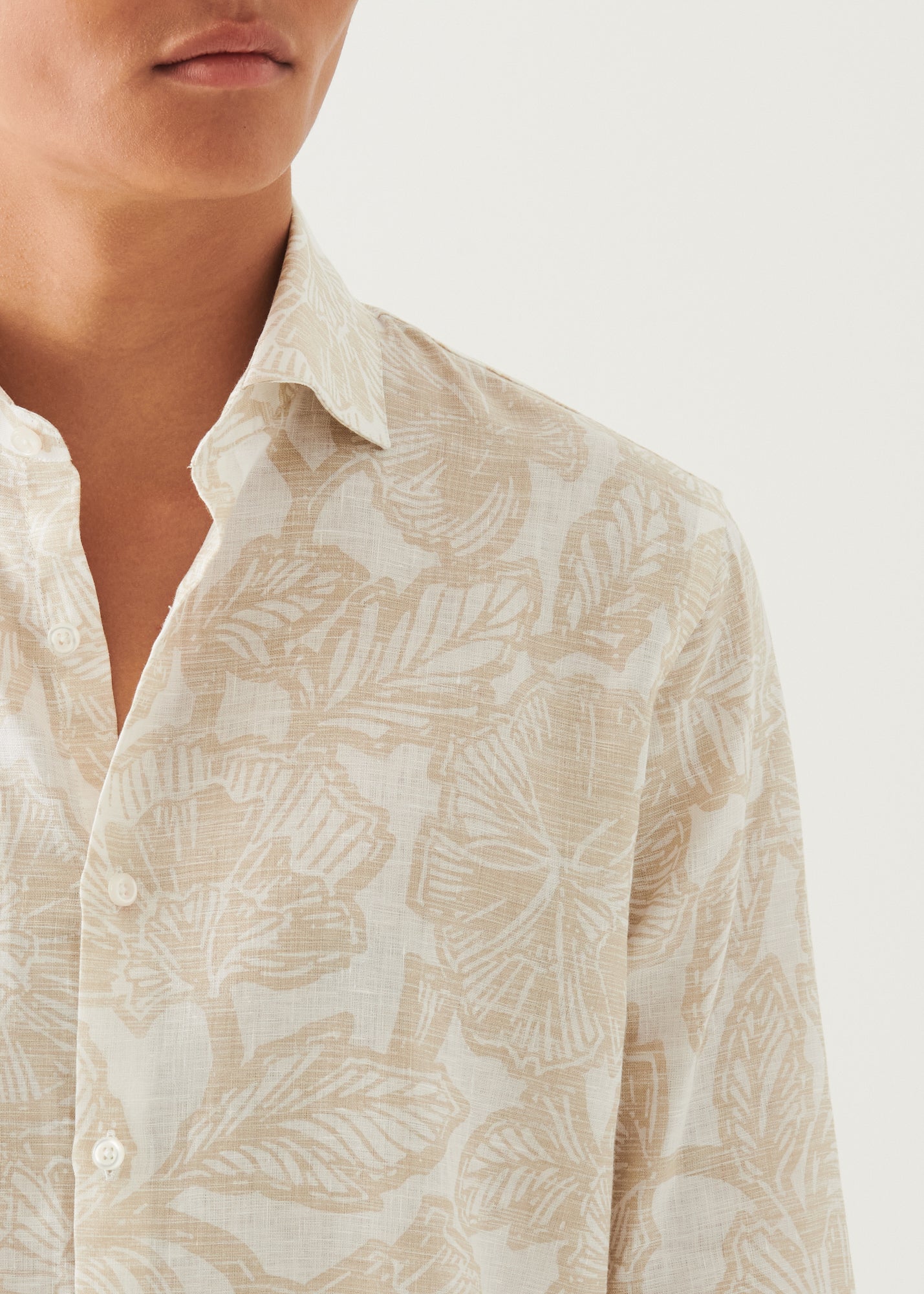 Floral Print Linen Shirt