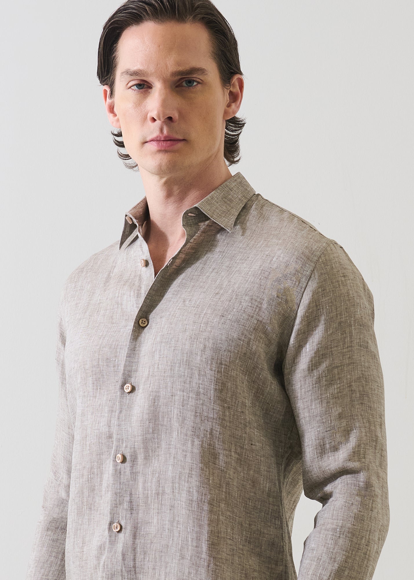 Linen Chambray Shirt - PATRICK ASSARAF