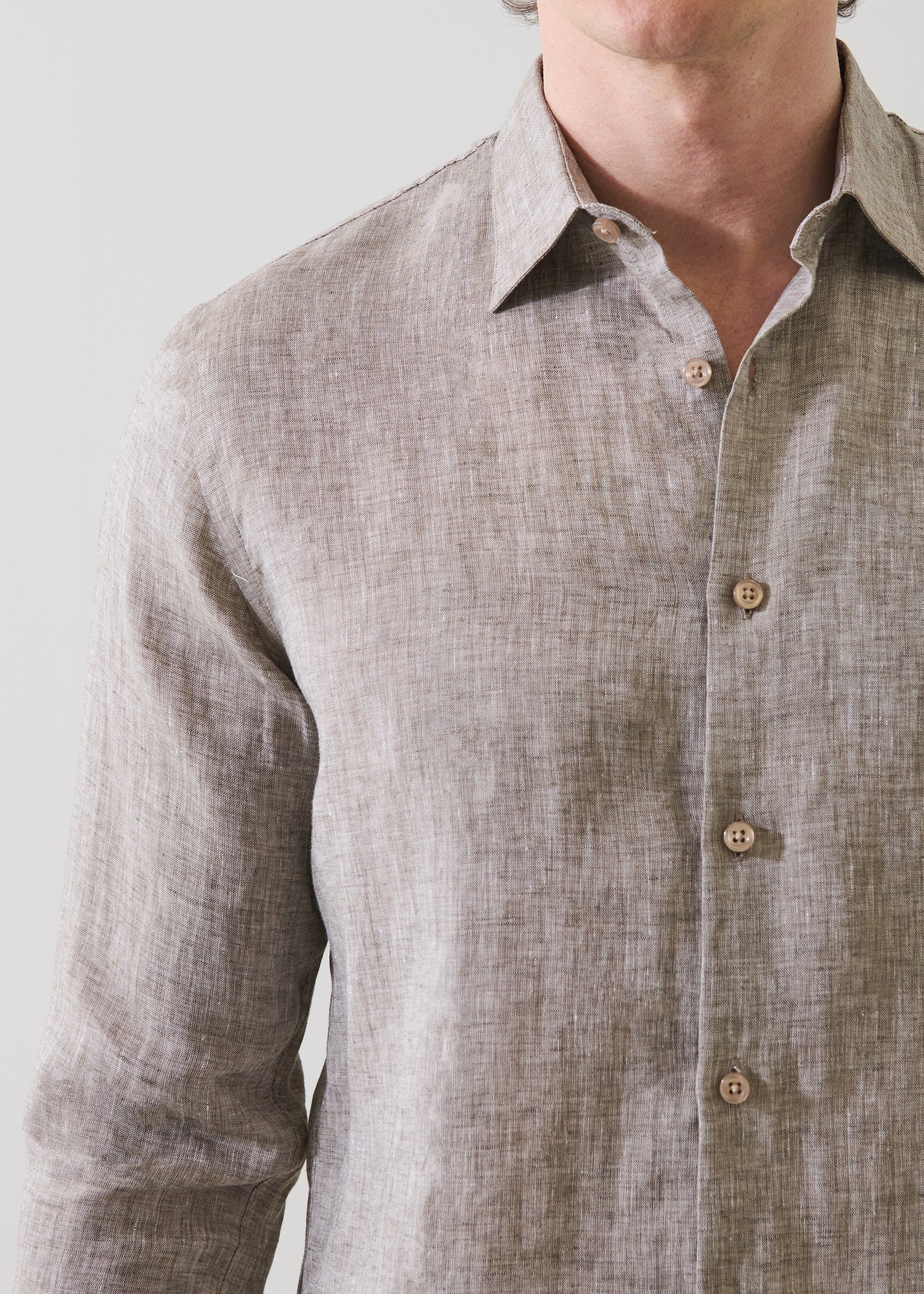 Linen Chambray Shirt - PATRICK ASSARAF