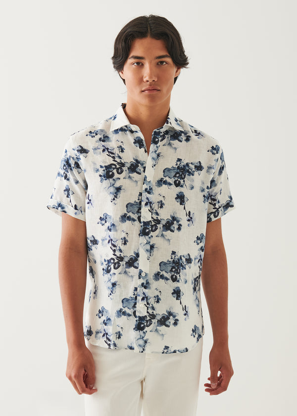 Floral Print Linen Shirt