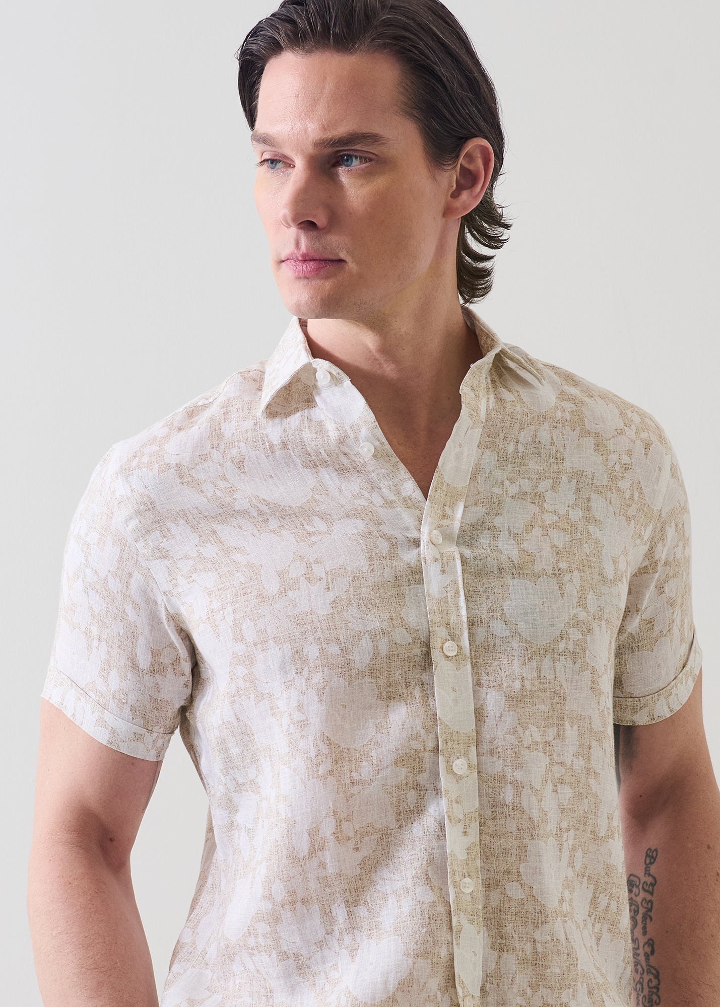 Vintage Floral Linen Shirt - PATRICK ASSARAF