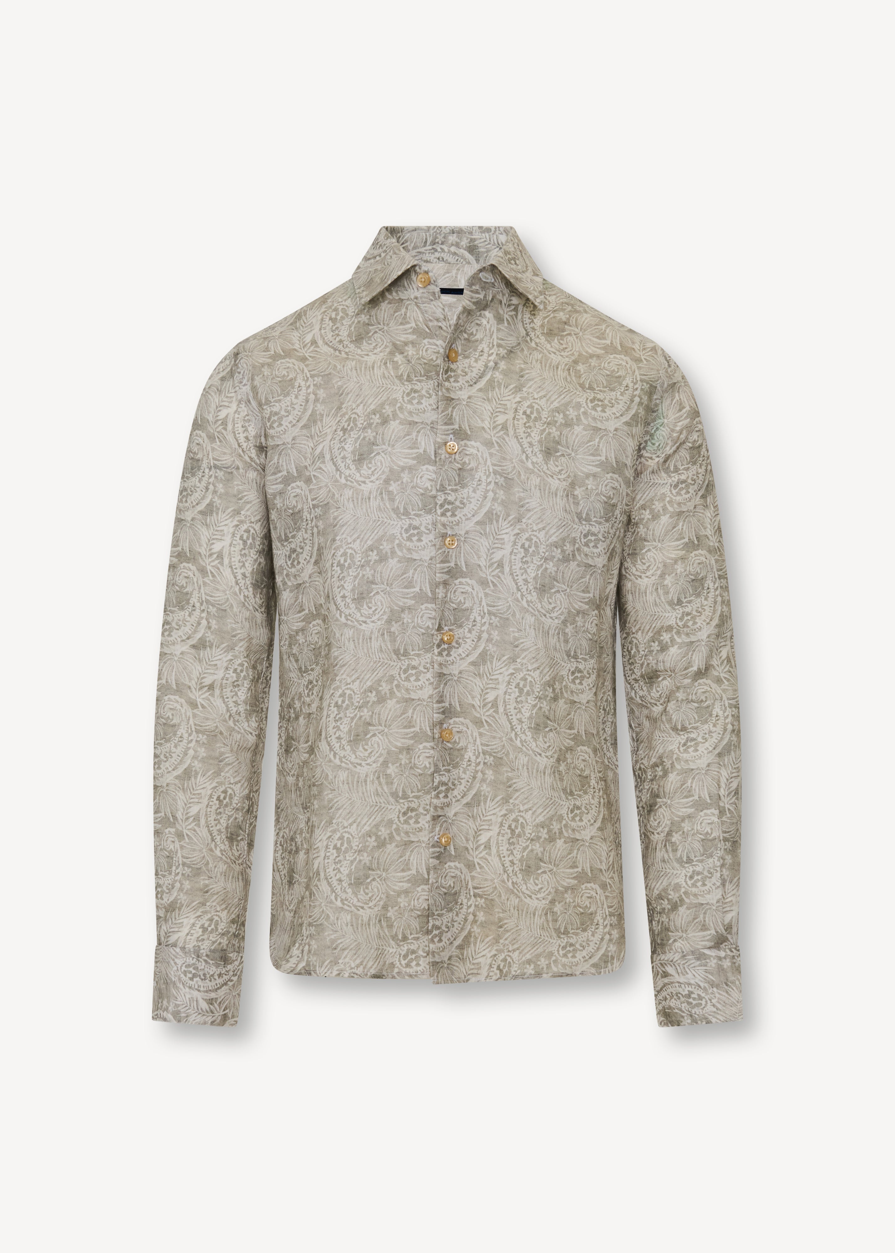 Paisley Print Linen Shirt - PATRICK ASSARAF