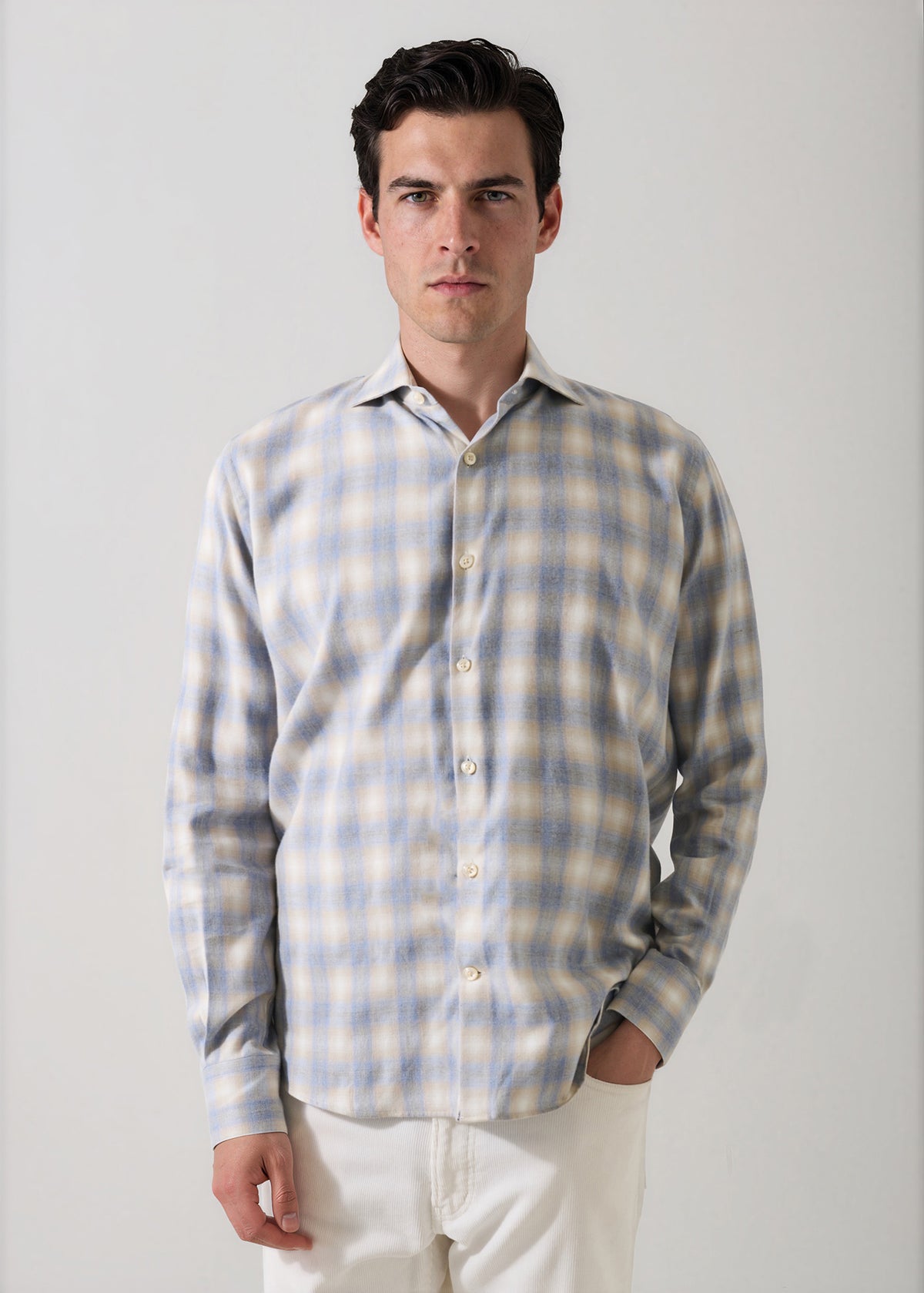 Ombre Check Shirt - PATRICK ASSARAF