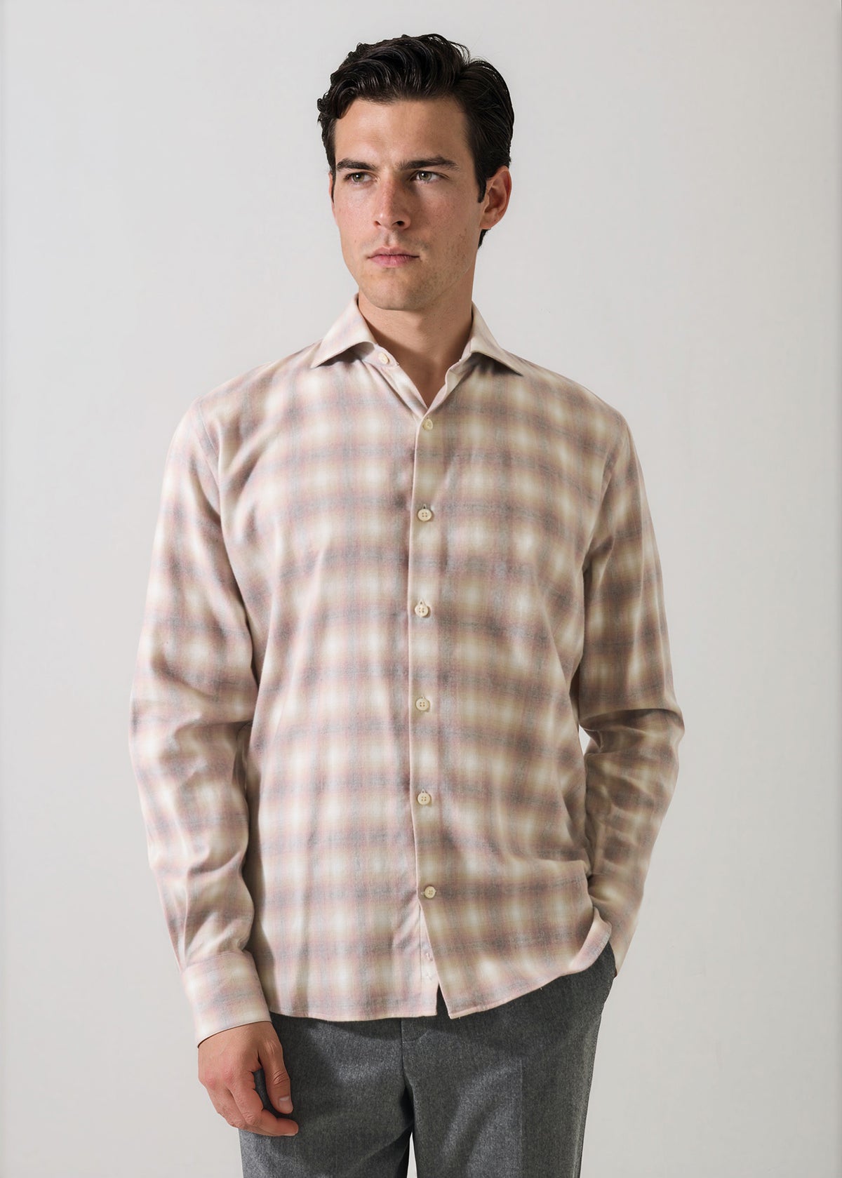 Ombre Check Shirt - PATRICK ASSARAF