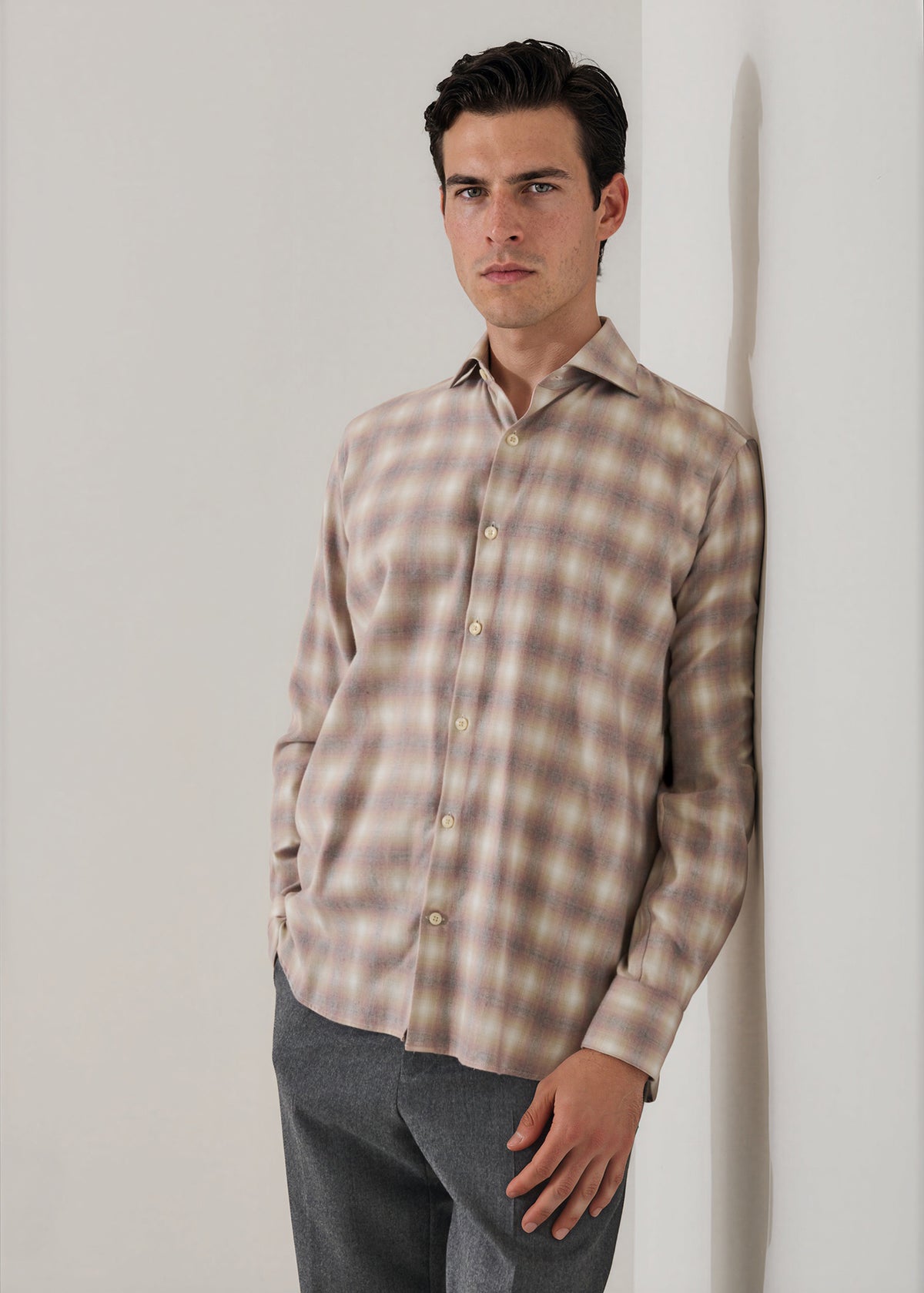 Ombre Check Shirt - PATRICK ASSARAF