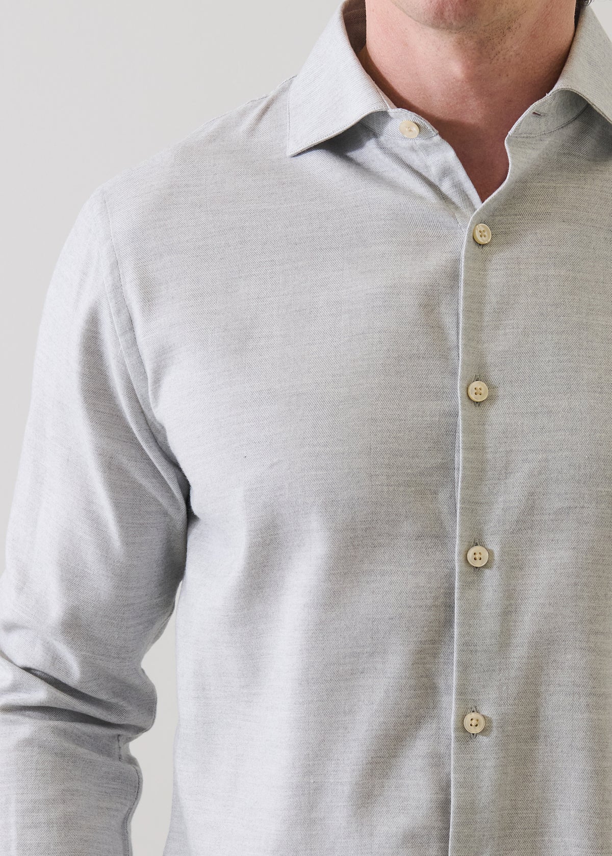 Cotton Lyocell Melange Shirt - PATRICK ASSARAF