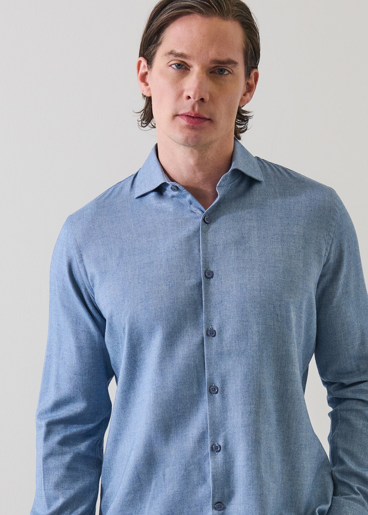 Cotton Lyocell Melange Shirt - PATRICK ASSARAF