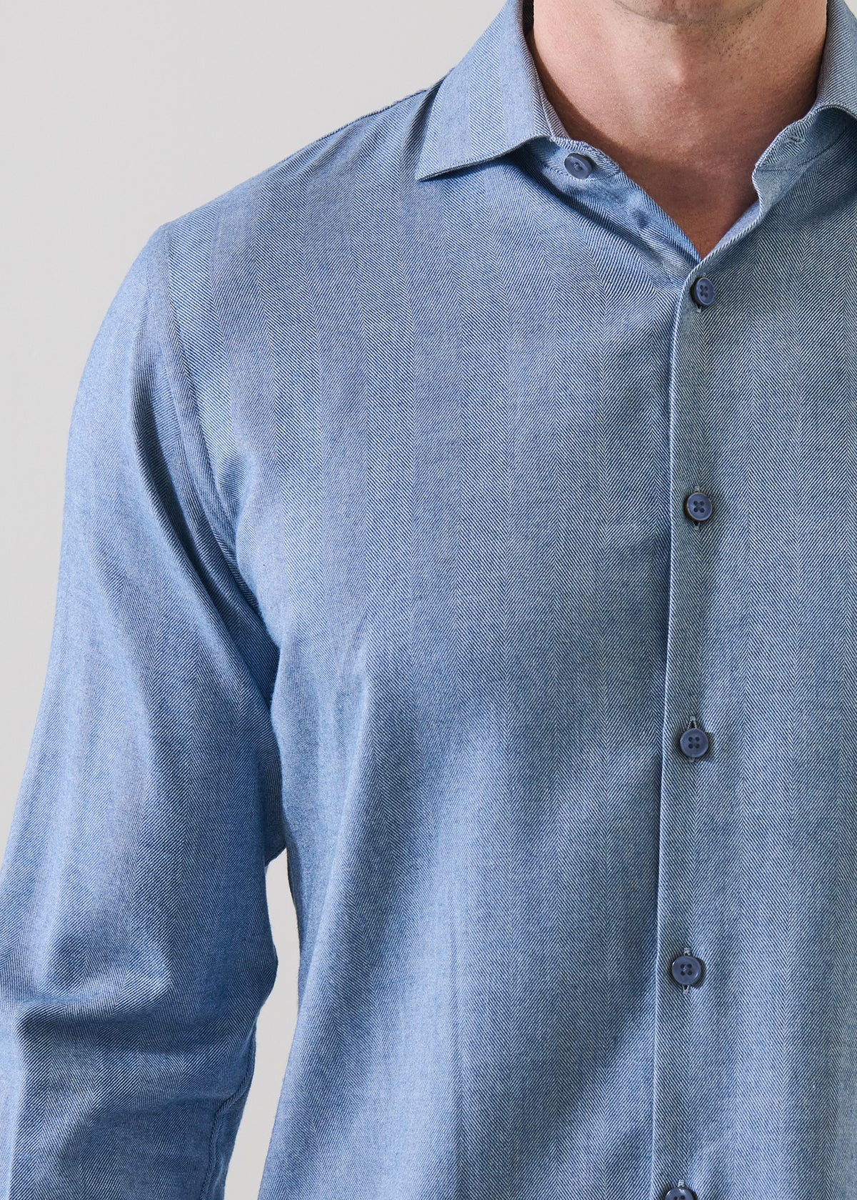 Cotton Lyocell Melange Shirt - PATRICK ASSARAF
