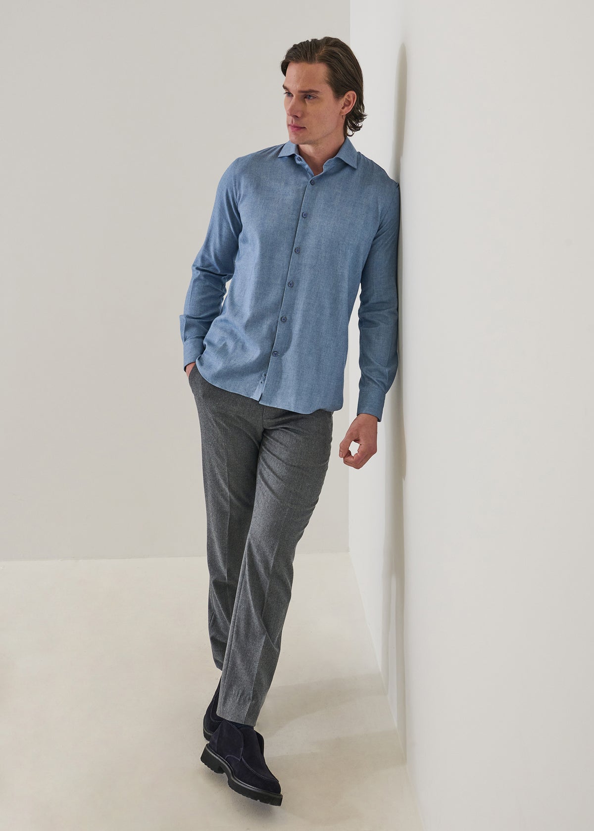Cotton Lyocell Melange Shirt - PATRICK ASSARAF