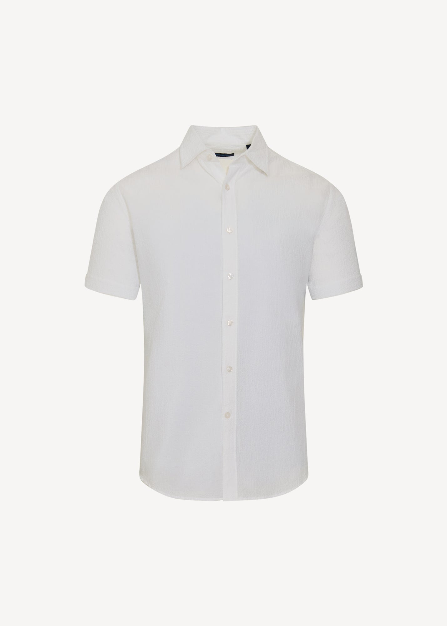 Seersucker Cotton Stretch Shirt - PATRICK ASSARAF