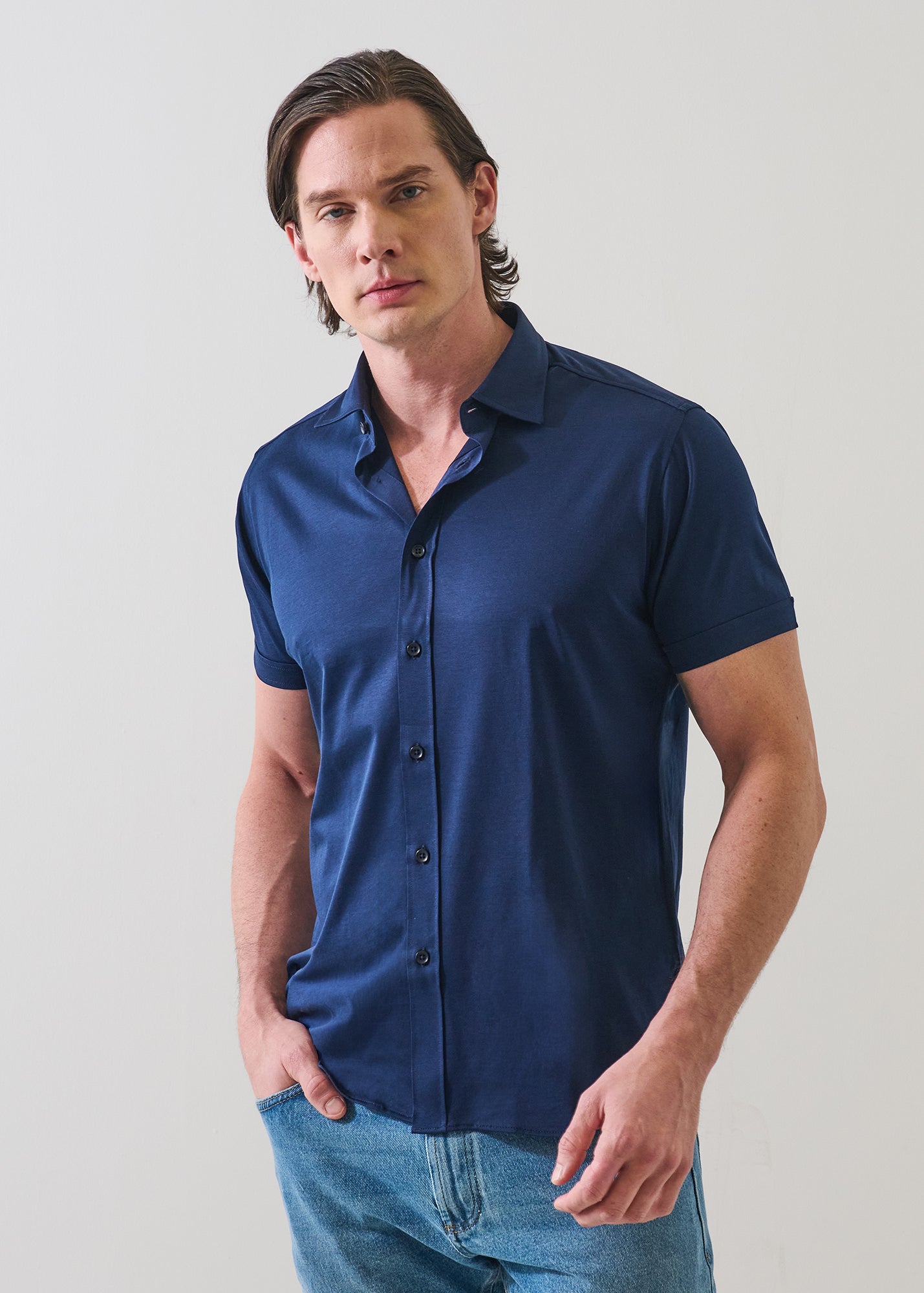 Cotton-Modal Knit Shirt - PATRICK ASSARAF