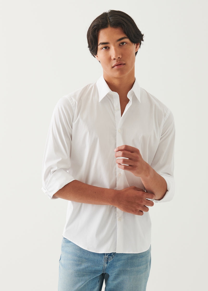 Cotton Stretch Darted Shirt