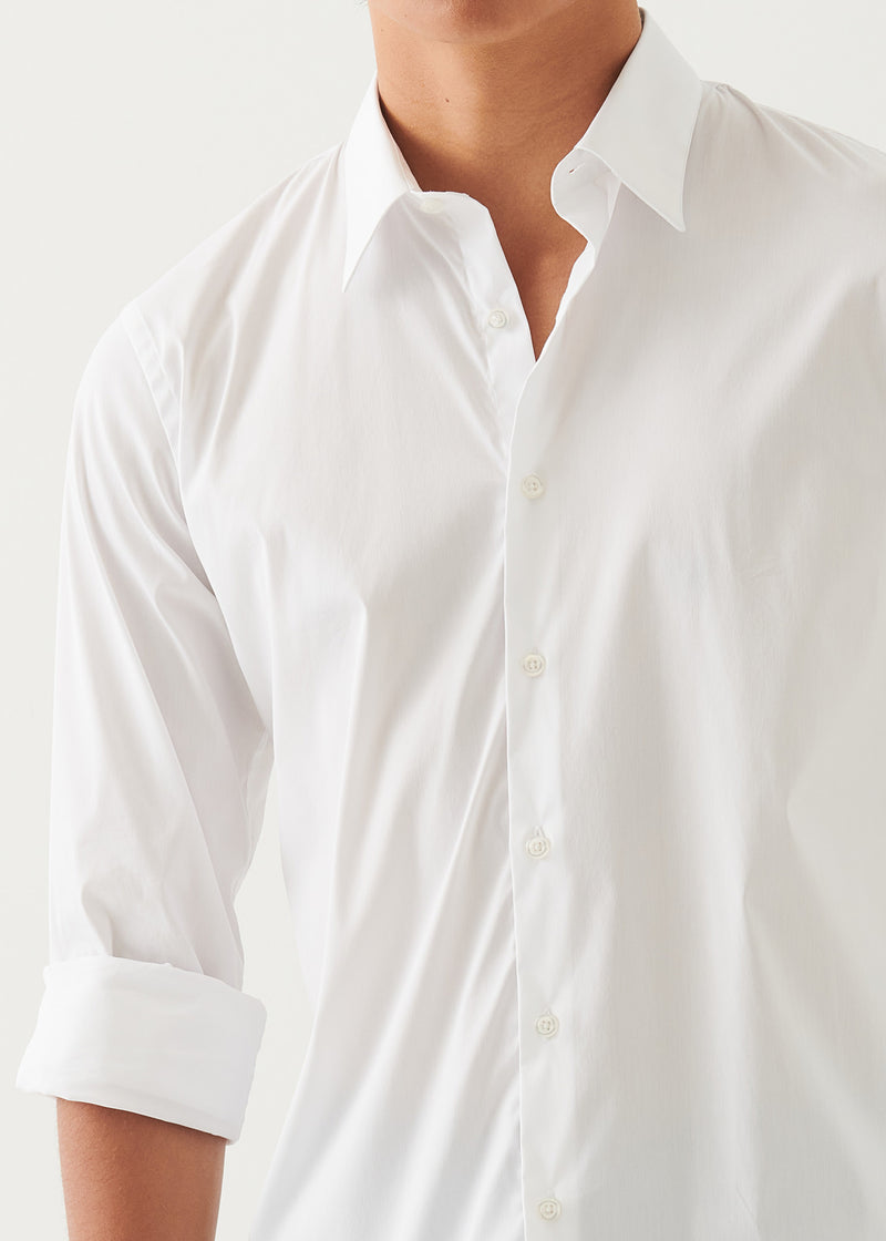 Cotton Stretch Darted Shirt