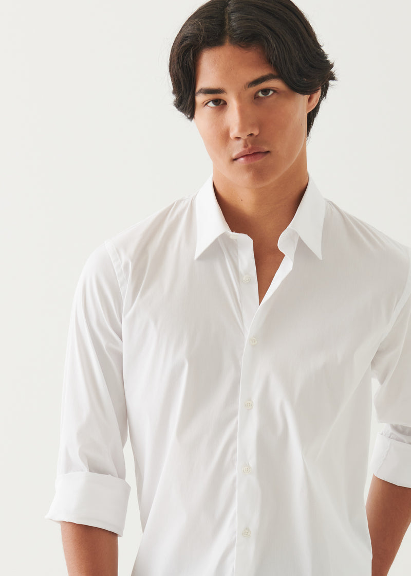 Cotton Stretch Darted Shirt