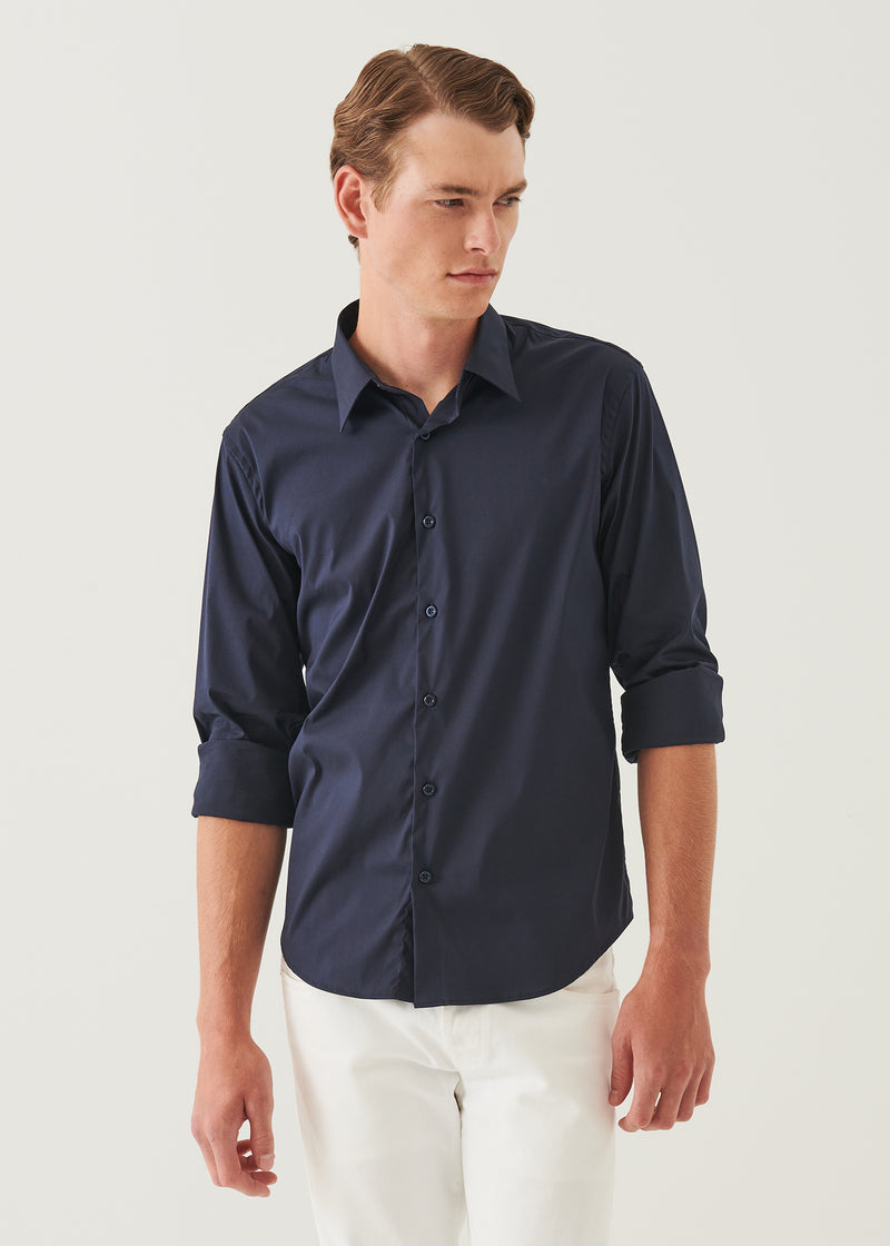 Cotton Stretch Darted Shirt