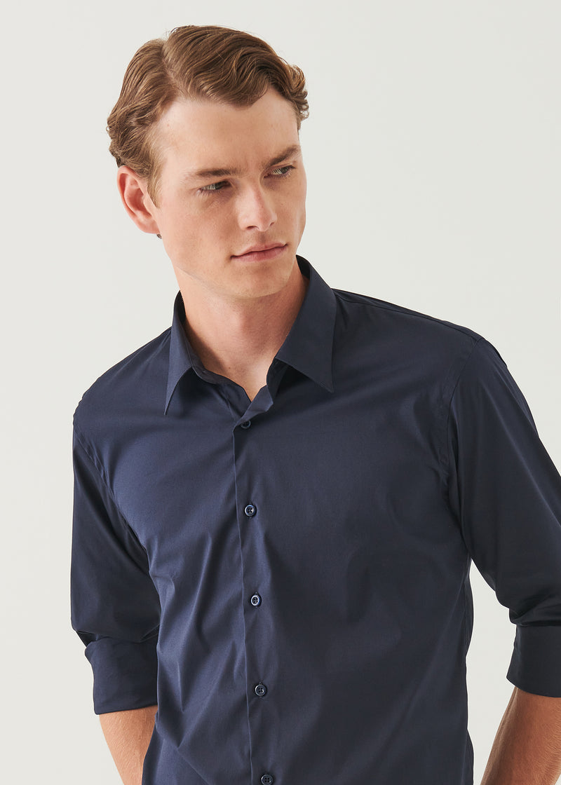 Cotton Stretch Darted Shirt