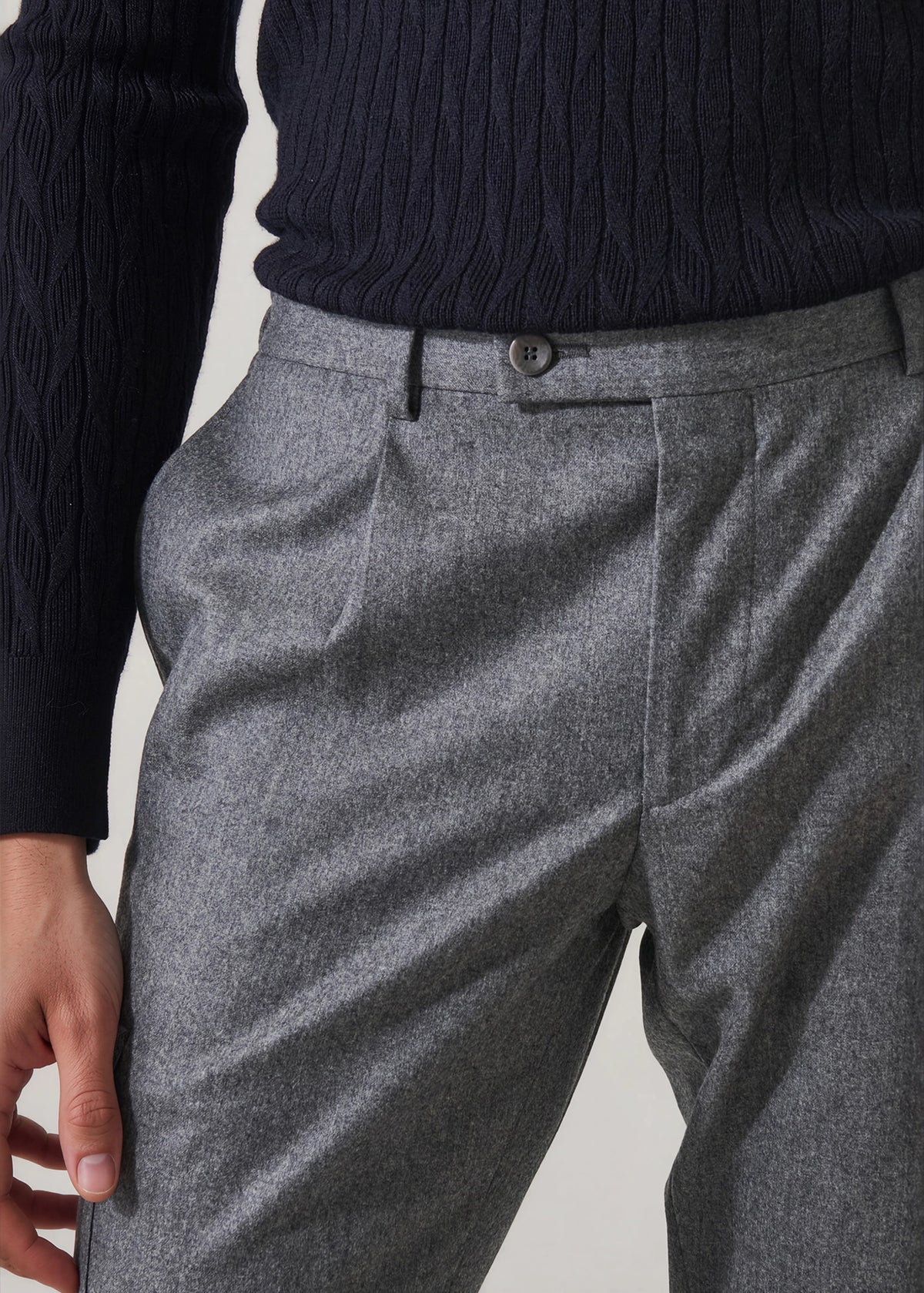Wool Flannel Cargo Pant - PATRICK ASSARAF