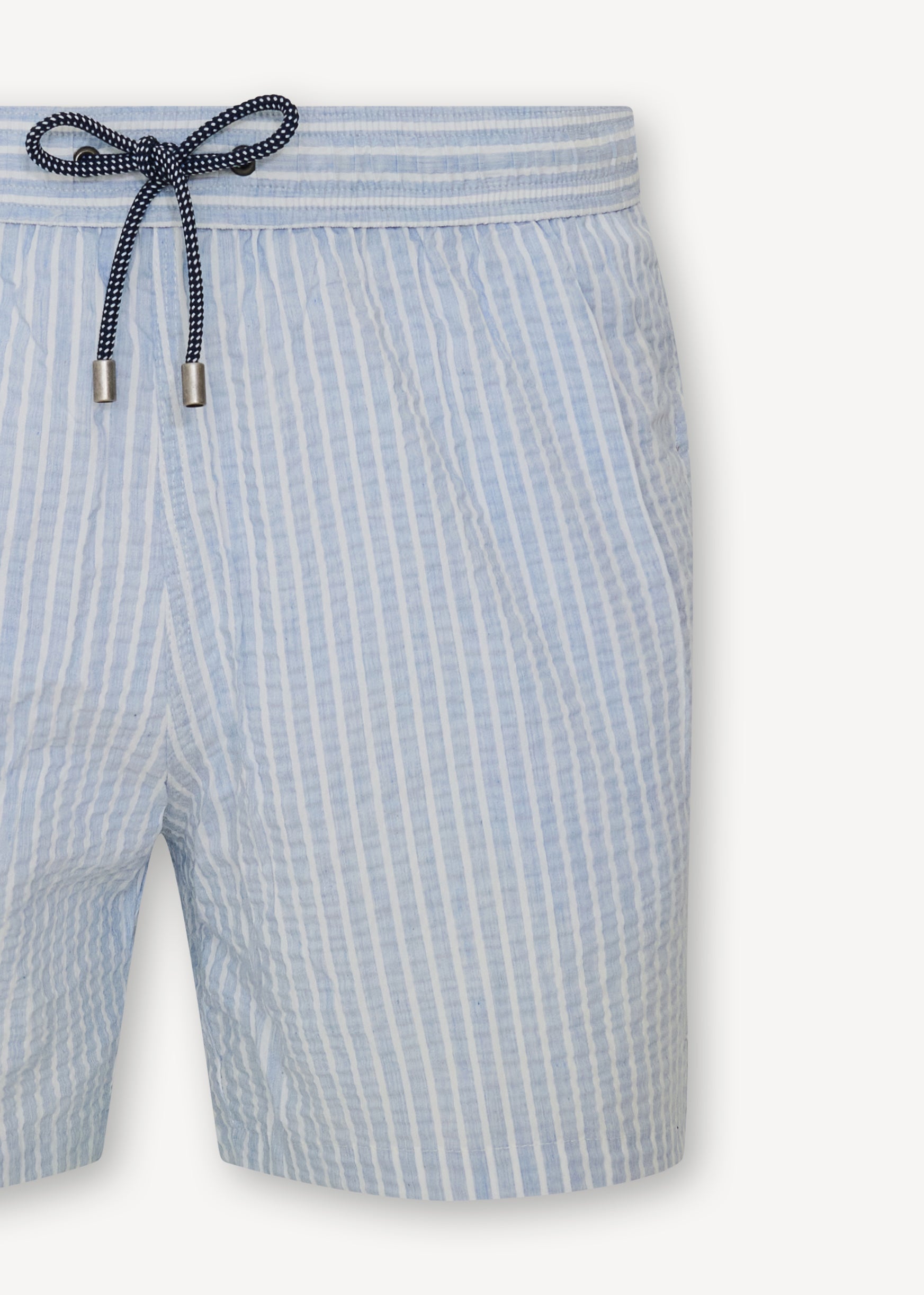 Washed Seersucker Swim Short - PATRICK ASSARAF
