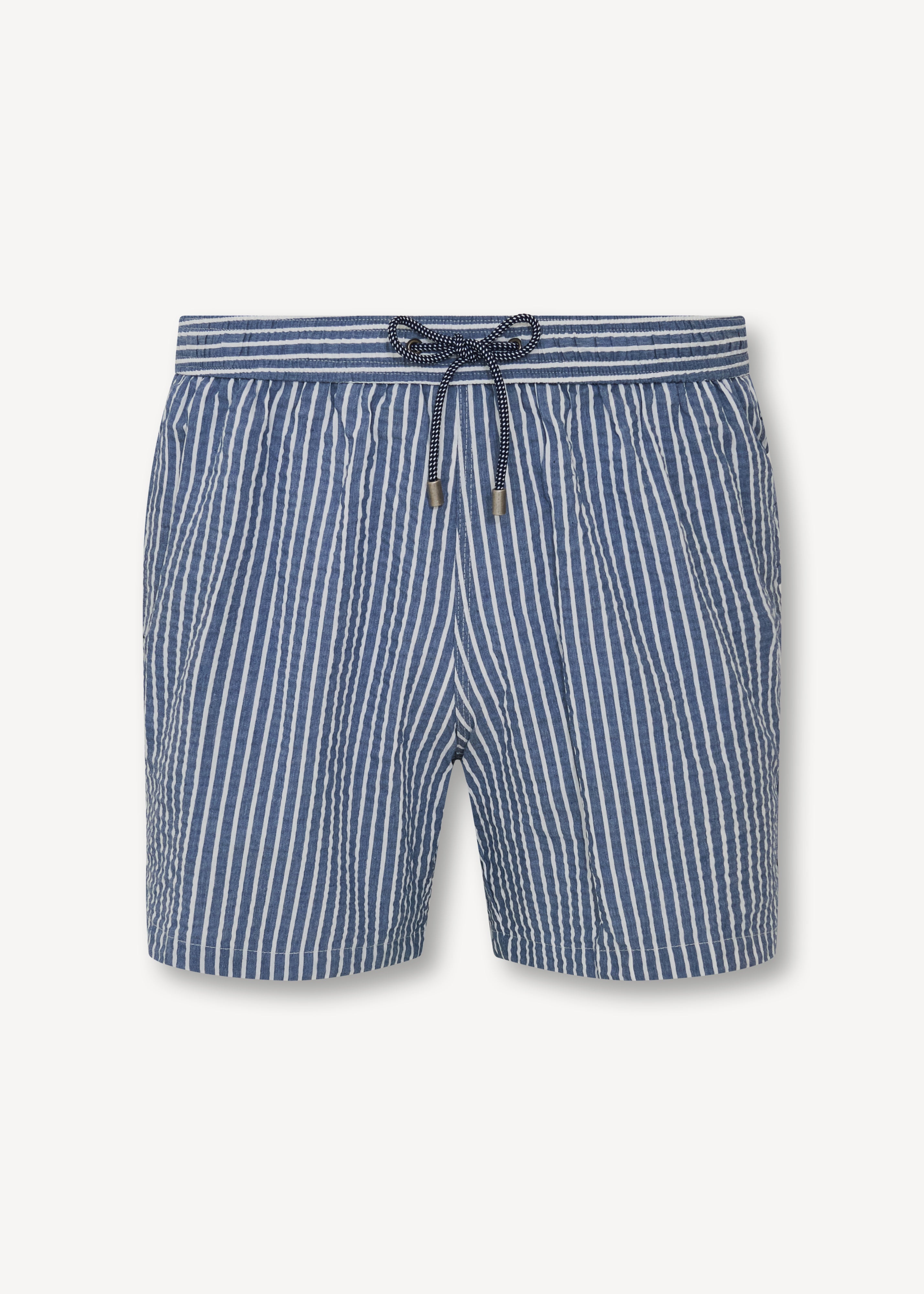 Washed Seersucker Swim Short - PATRICK ASSARAF