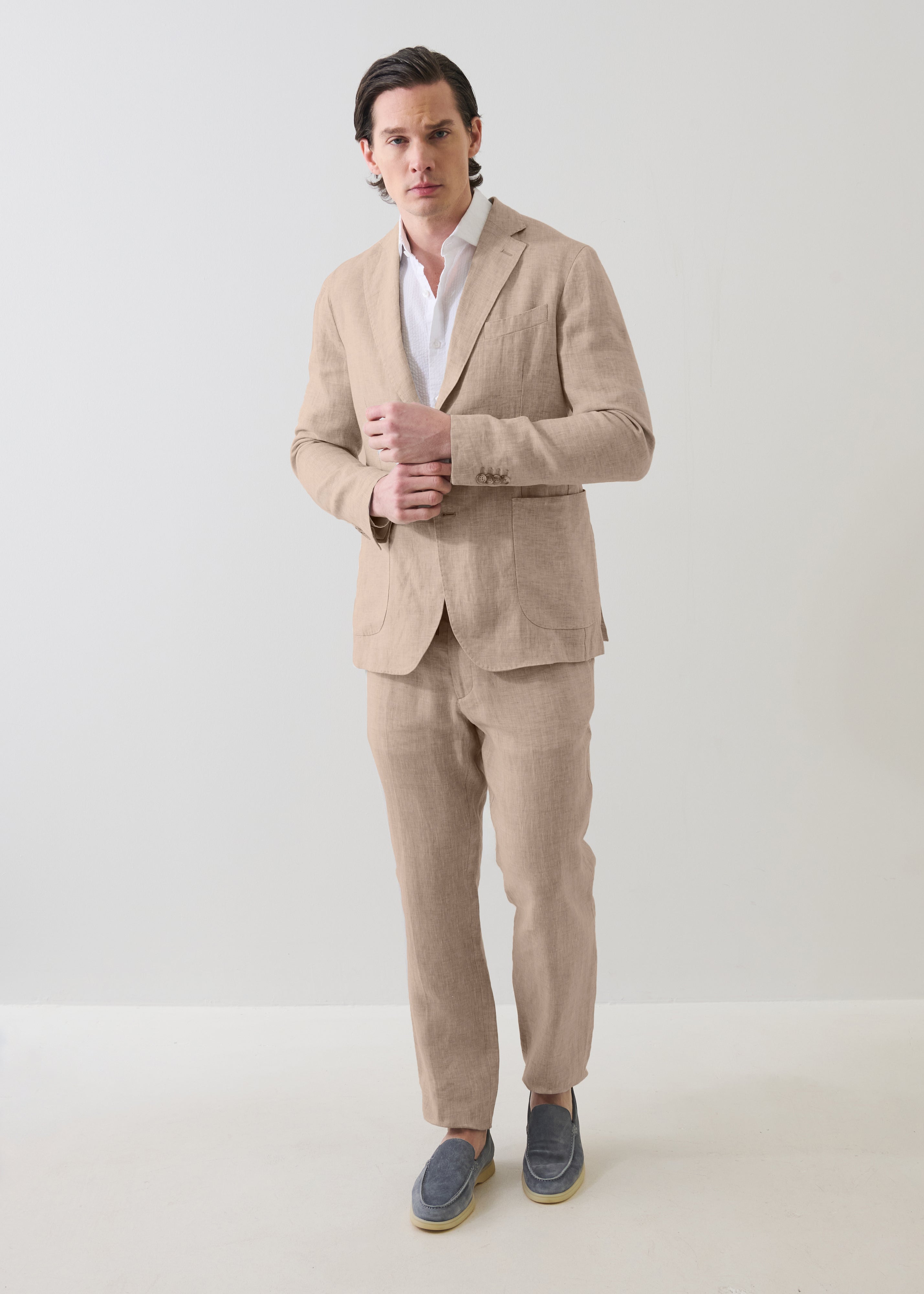 Linen Chambray Blazer - PATRICK ASSARAF