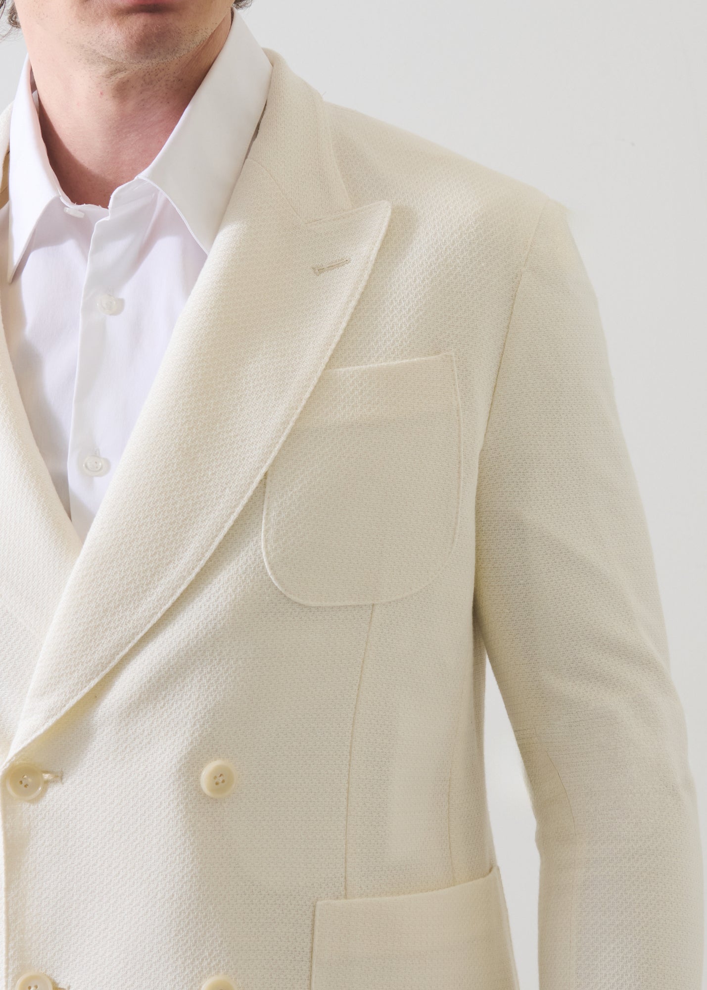 Knit Double Breasted Blazer - PATRICK ASSARAF