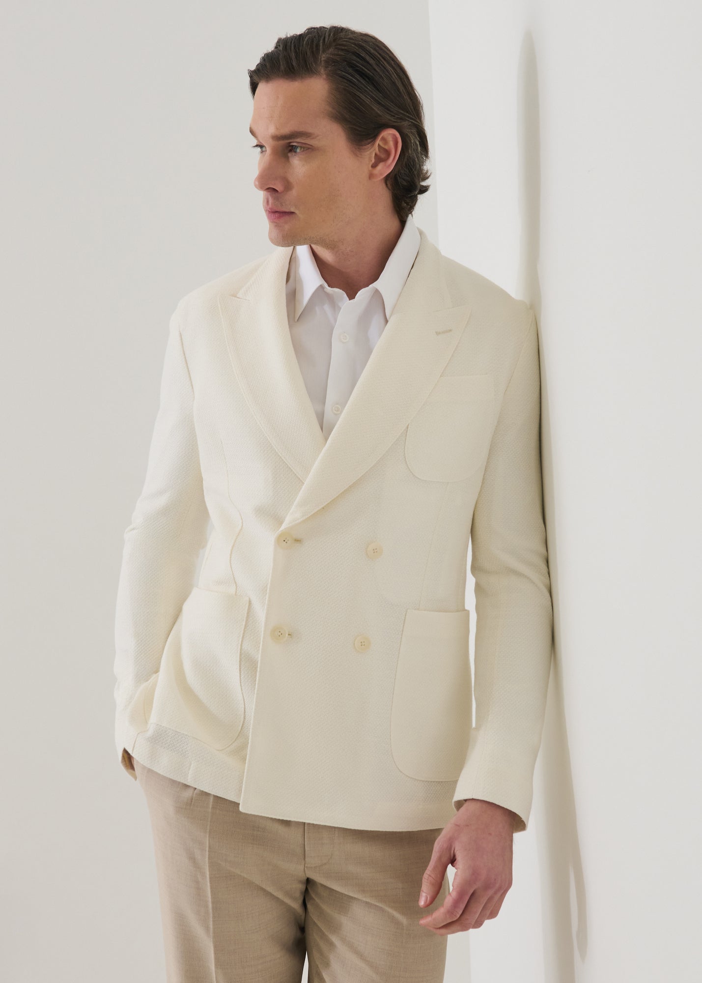 Knit Double Breasted Blazer - PATRICK ASSARAF
