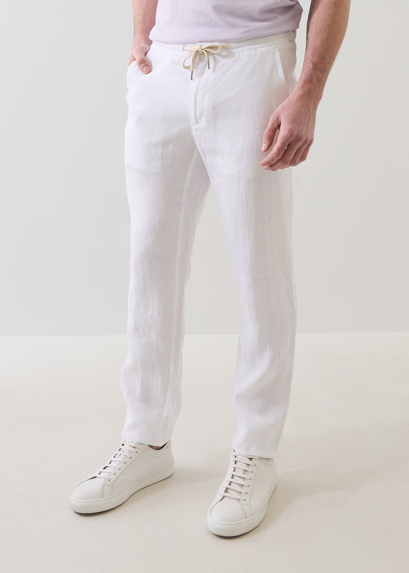 Linen Drawstring Pant - PATRICK ASSARAF