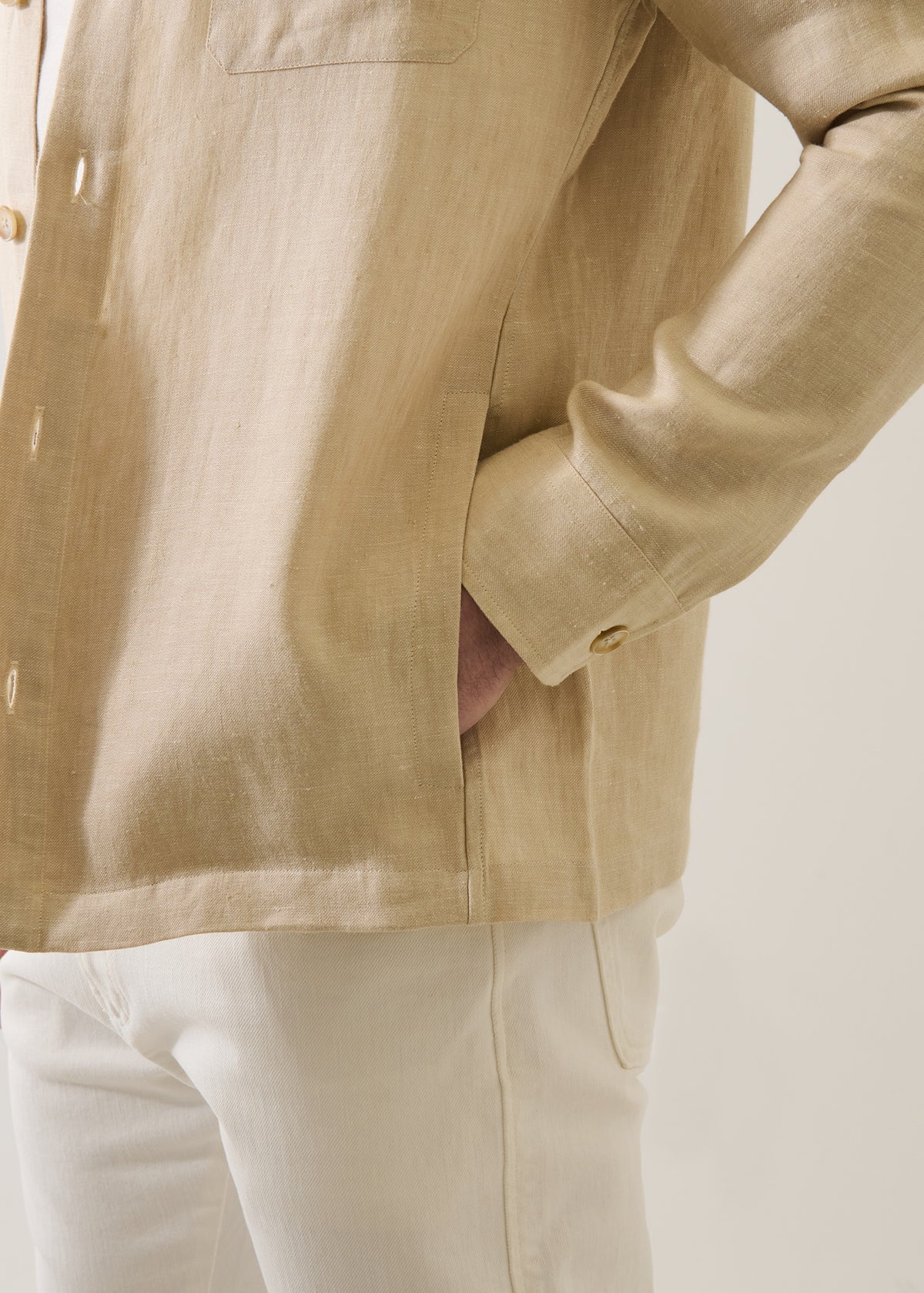 Linen Shirt Jacket - PATRICK ASSARAF