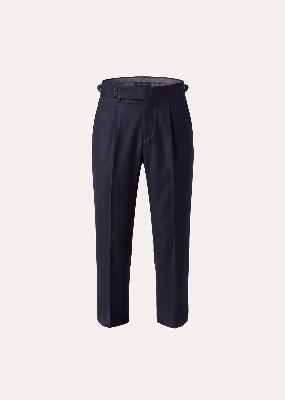 Wool Flannel Single Pleat Pant - PATRICK ASSARAF